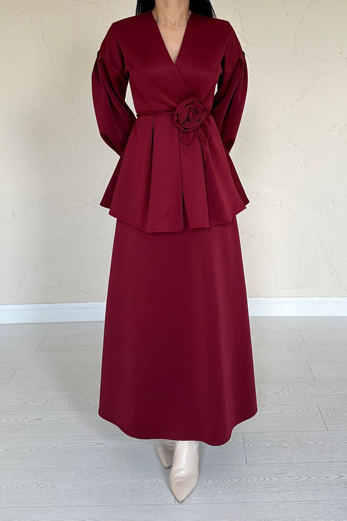 Rose Detailed Suit - Brand: Elisa - Women & Kids, Baby Clothes Wholesale - TheBS Women Rose Detailed Suit - Brand: Elisa - Women & Kids, Baby Clothes Wholesale - TheBS Women