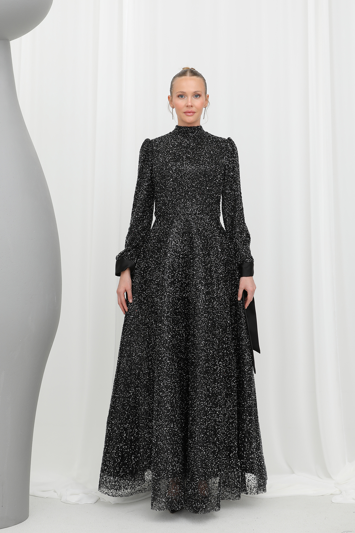 Women's Sparkly Sequin Detailed Elegant Evening Dress - Brand: Puane - Women & Kids, Baby Clothes Wholesale - TheBS Women Women's Sparkly Sequin Detailed Elegant Evening Dress - Brand: Puane - Women & Kids, Baby Clothes Wholesale - TheBS Women