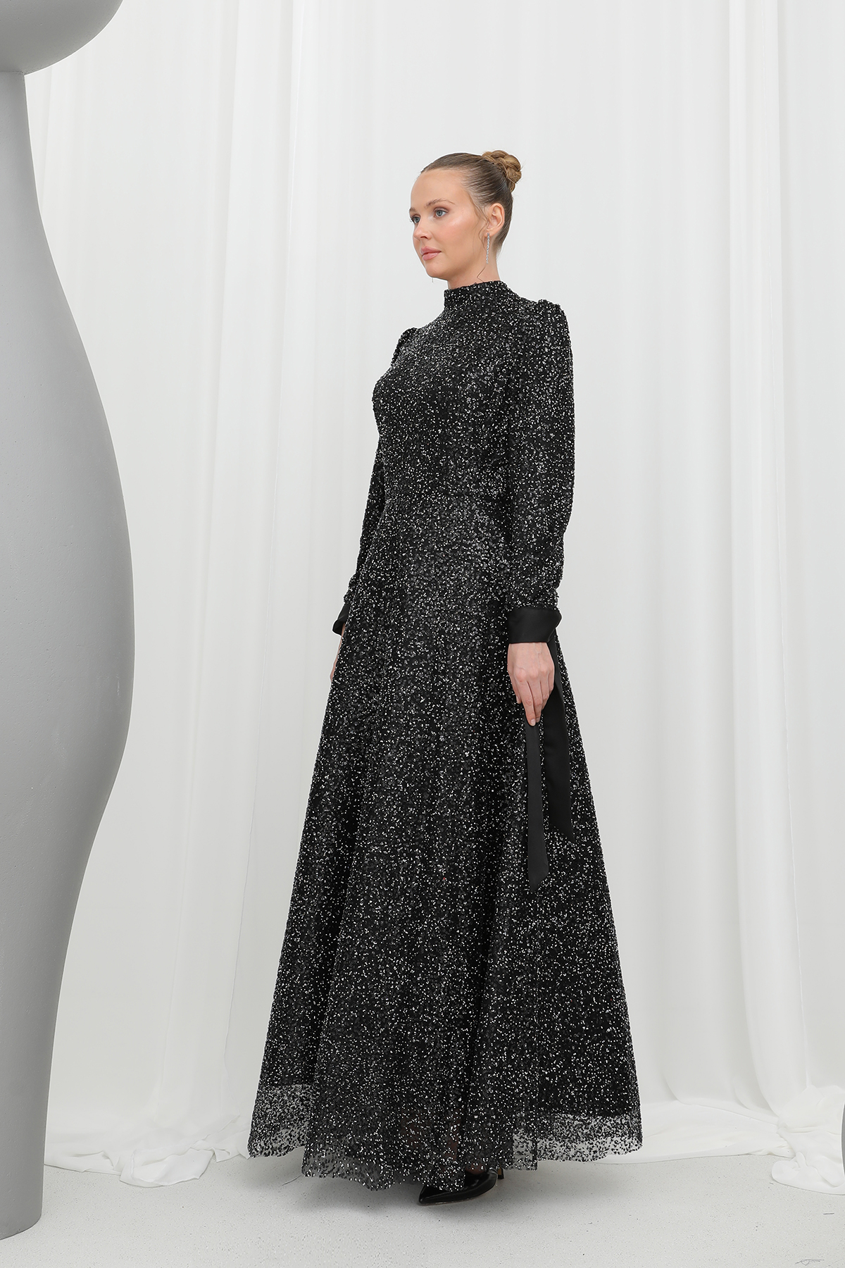 Women's Sparkly Sequin Detailed Elegant Evening Dress - Brand: Puane - Women & Kids, Baby Clothes Wholesale - TheBS Women Women's Sparkly Sequin Detailed Elegant Evening Dress - Brand: Puane - Women & Kids, Baby Clothes Wholesale - TheBS Women