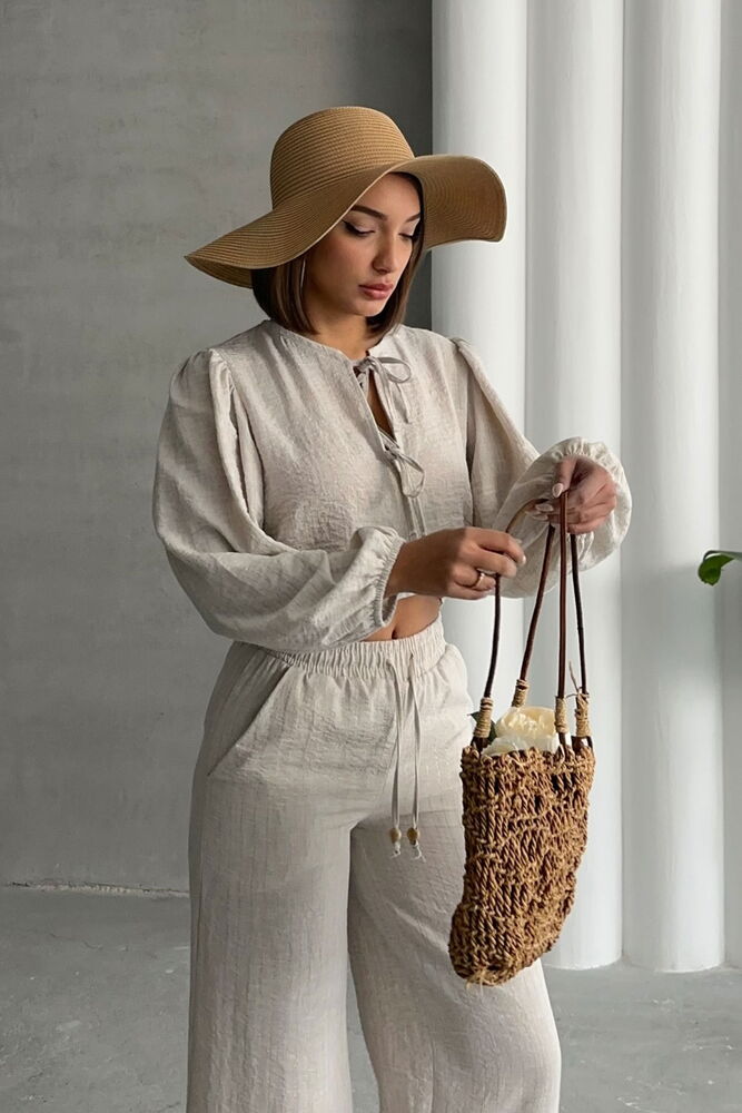 StoneGlitter Striped Front Tie Blouse - Brand: Topshow - Women & Kids, Baby Clothes Wholesale - TheBS Women