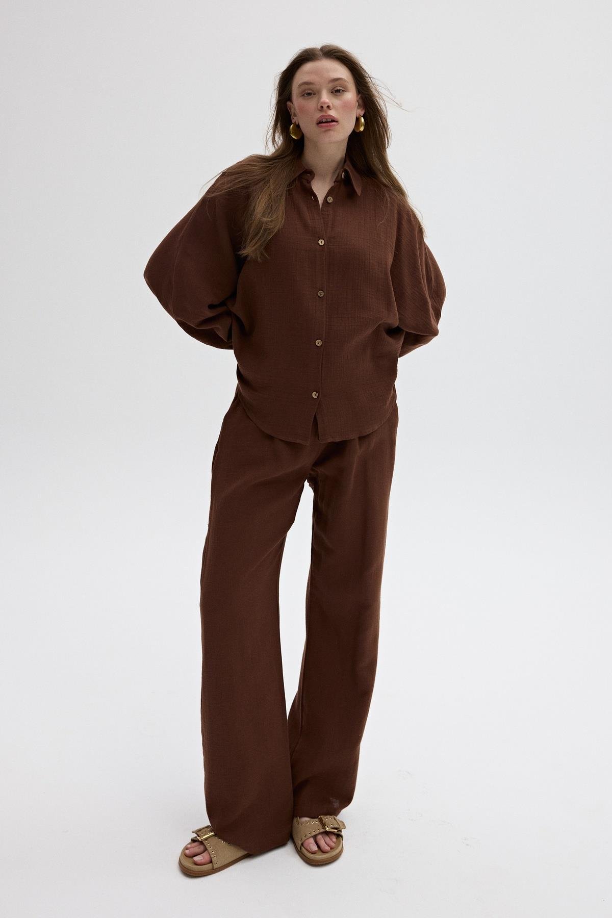 Mueslin Salaş Women's Pants - Brand: Levure - Women & Kids, Baby Clothes Wholesale - TheBS Women Mueslin Salaş Women's Pants - Brand: Levure - Women & Kids, Baby Clothes Wholesale - TheBS Women