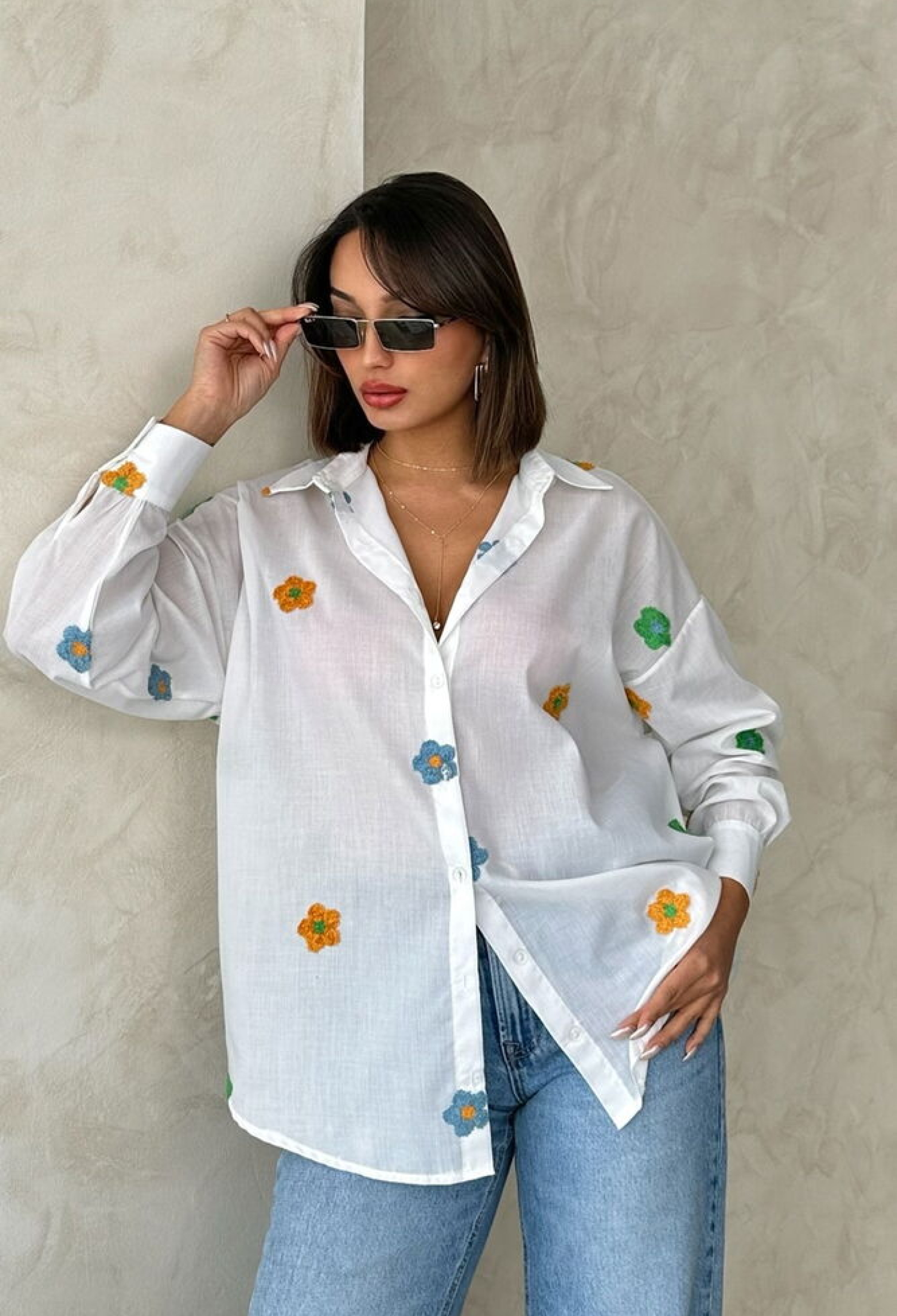 Pattern 2 Embroidered Voile Shirt - Brand: Topshow - Women & Kids, Baby Clothes Wholesale - TheBS Women