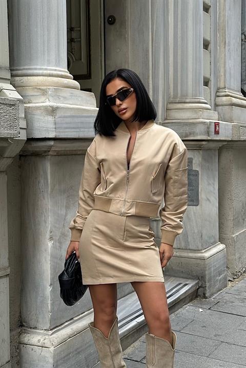 Ribbed Mini Skirt Set - Brand: Sobe Istanbul - Women & Kids, Baby Clothes Wholesale - TheBS Women