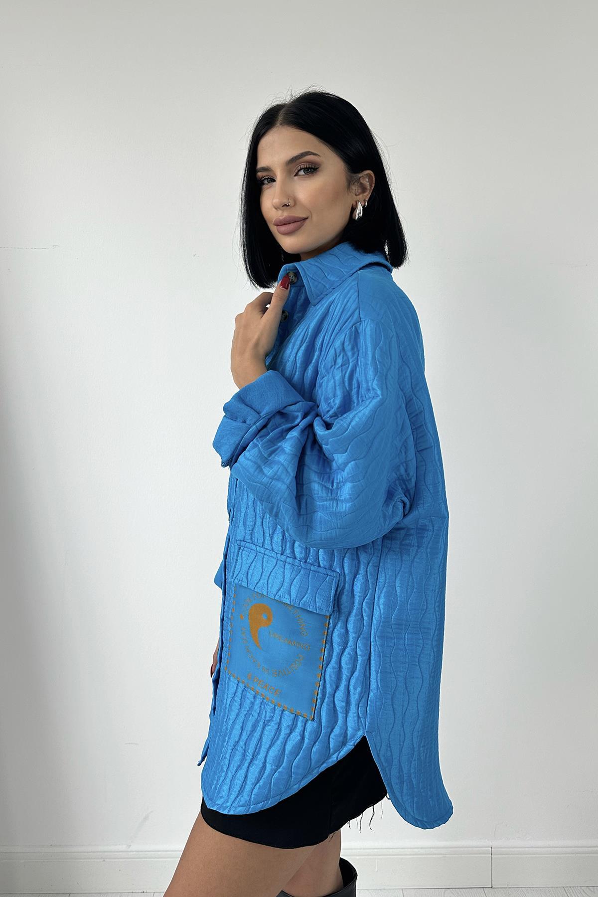 Quilted Shirt With Pockets - Brand: Elisa - Women & Kids, Baby Clothes Wholesale - TheBS Women