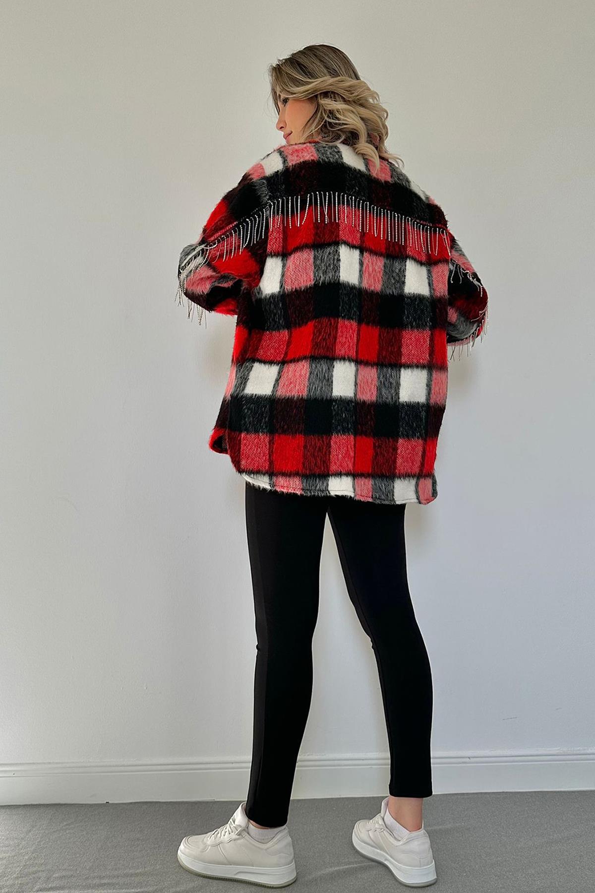 Boucle Pocket Chain Stone Shirt – Brand: Elisa – Women & Kids, Baby Clothes Wholesale – TheBS Women