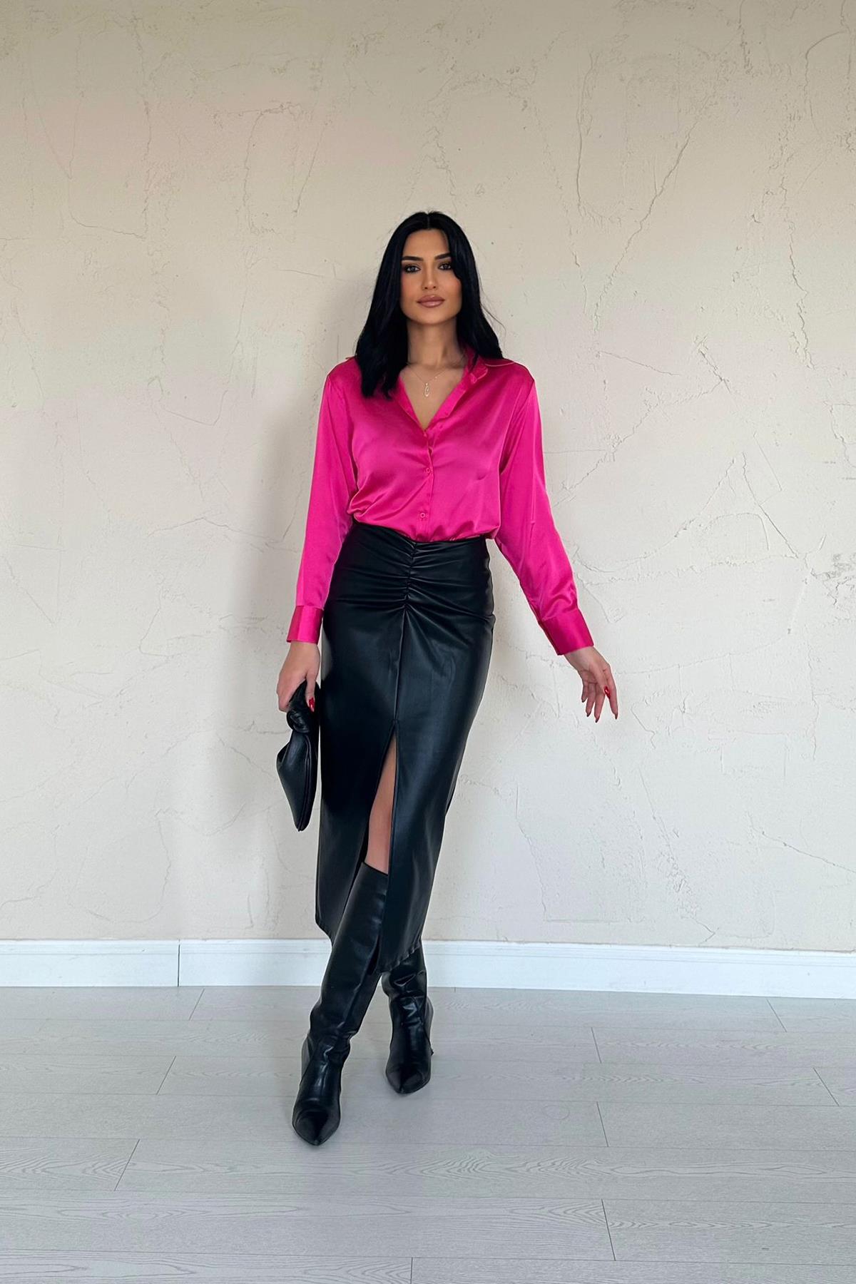 Satin Shirt – Brand: Elisa – Women & Kids, Baby Clothes Wholesale – TheBS Women