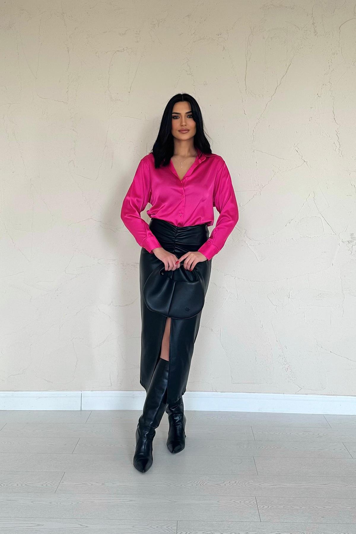 Satin Shirt – Brand: Elisa – Women & Kids, Baby Clothes Wholesale – TheBS Women