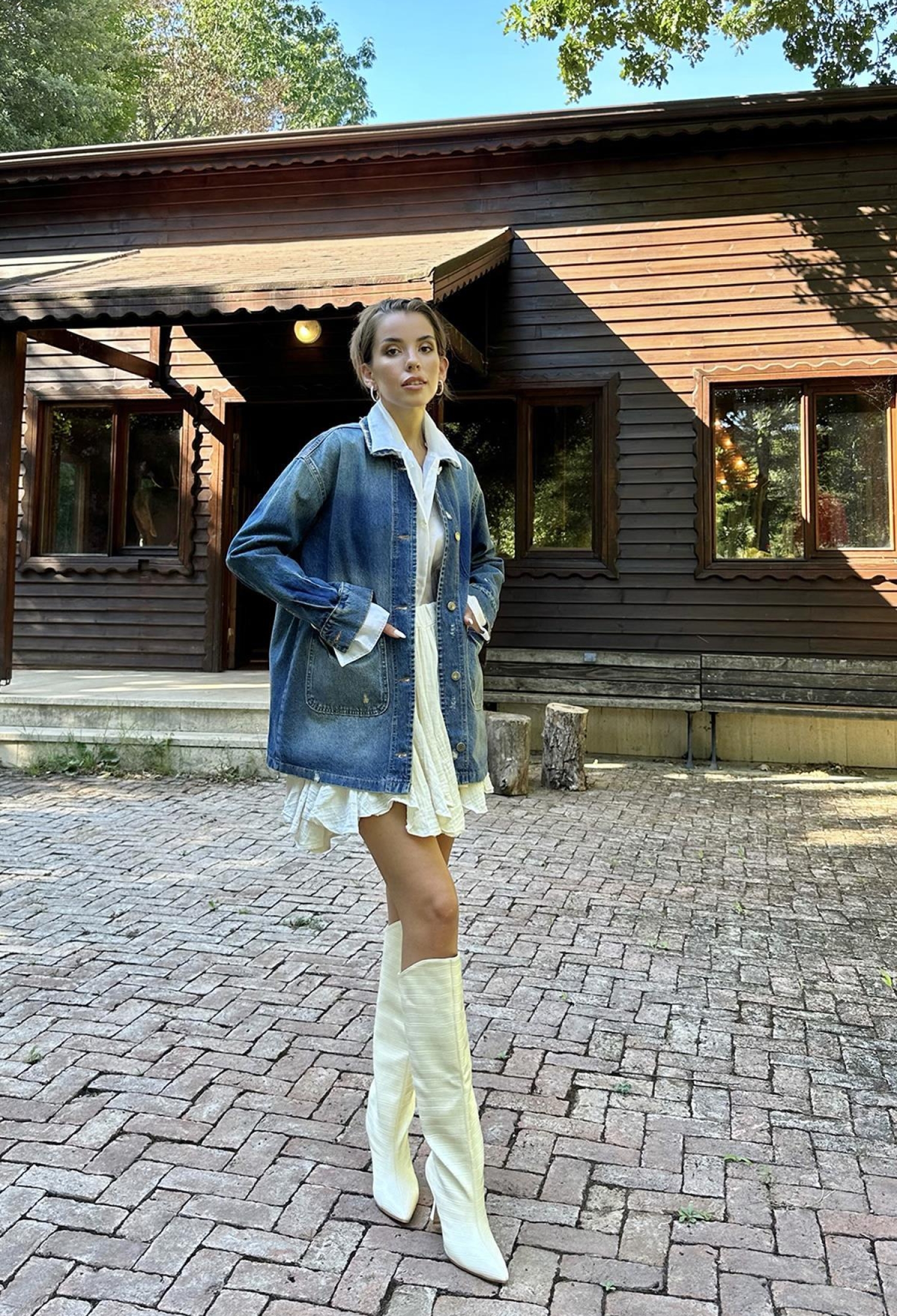 Vintage Denim Jacket - Brand: Elisa - Women & Kids, Baby Clothes Wholesale - TheBS Women