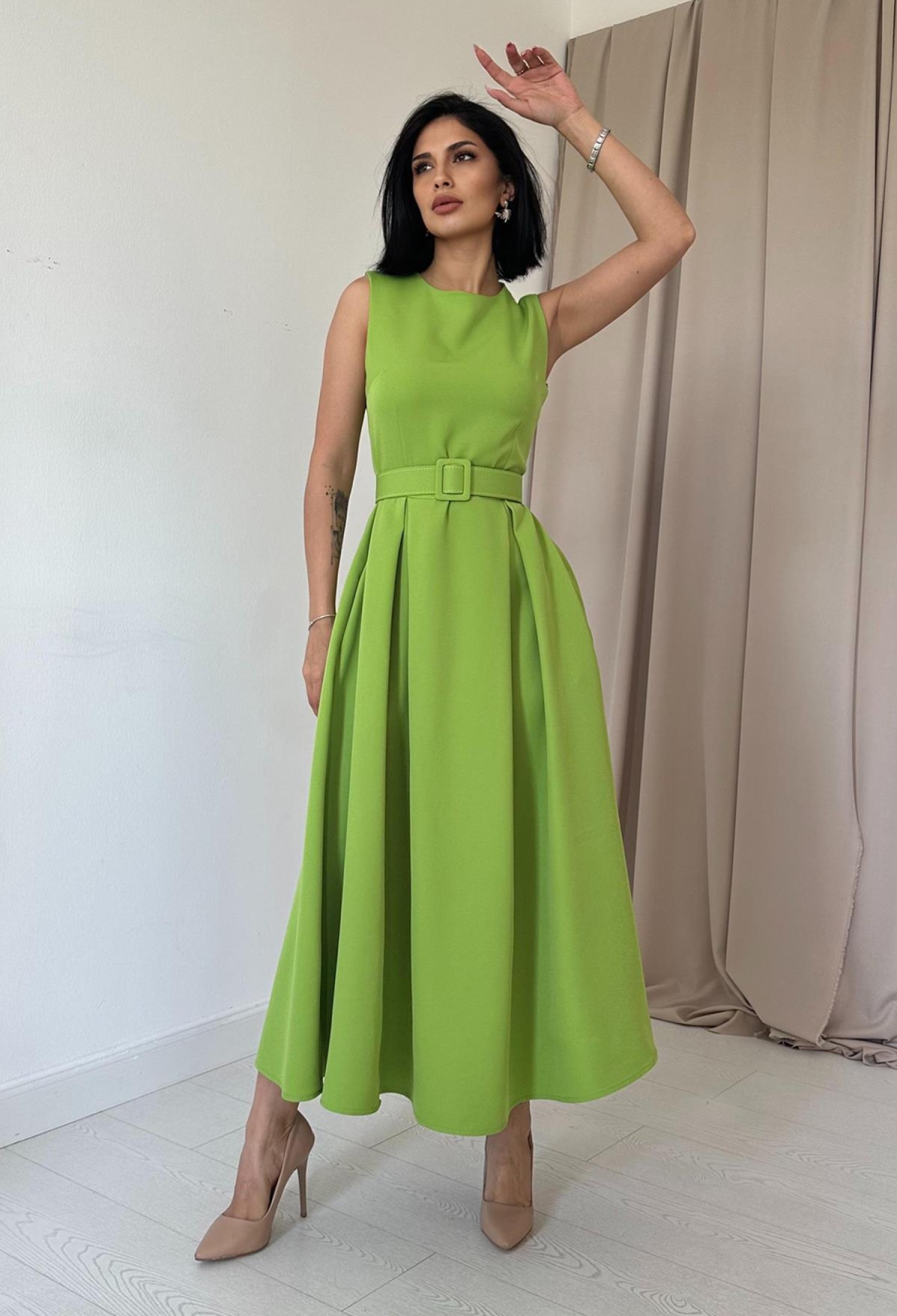 Halter Neck Flared Dress - Brand: Elisa - Women & Kids, Baby Clothes Wholesale - TheBS Women