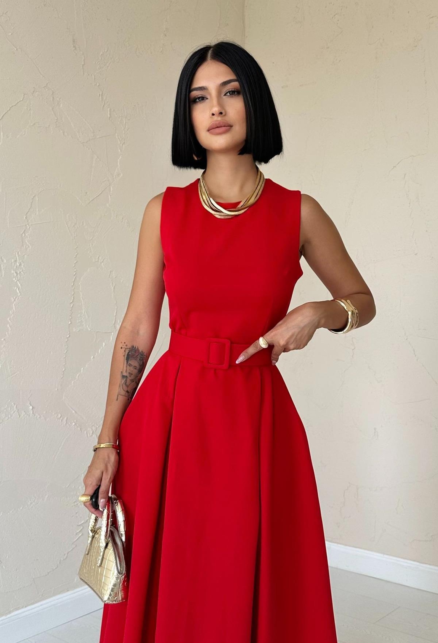 Halter Neck Flared Dress - Brand: Elisa - Women & Kids, Baby Clothes Wholesale - TheBS Women