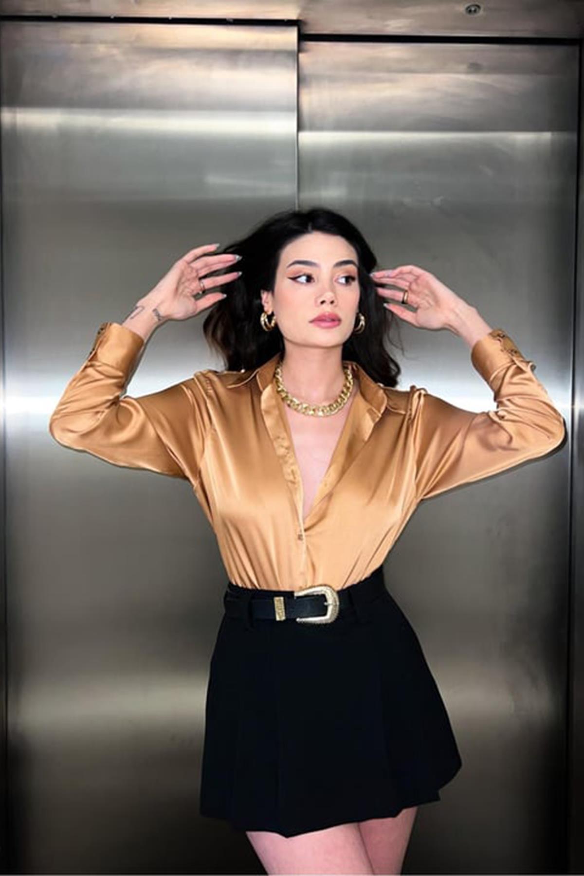 Satin Shirt - Brand: Elisa - Women & Kids, Baby Clothes Wholesale - TheBS Women