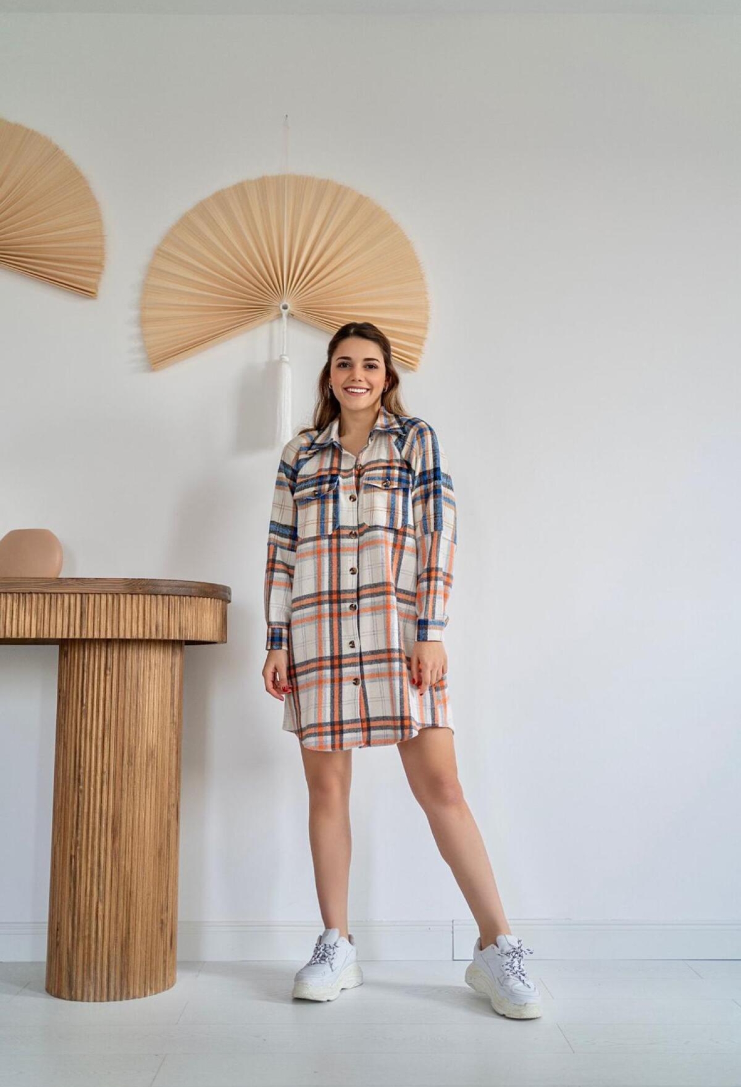 Lumberjack Shirt Dress - Brand: Elisa - Women & Kids, Baby Clothes Wholesale - TheBS Women