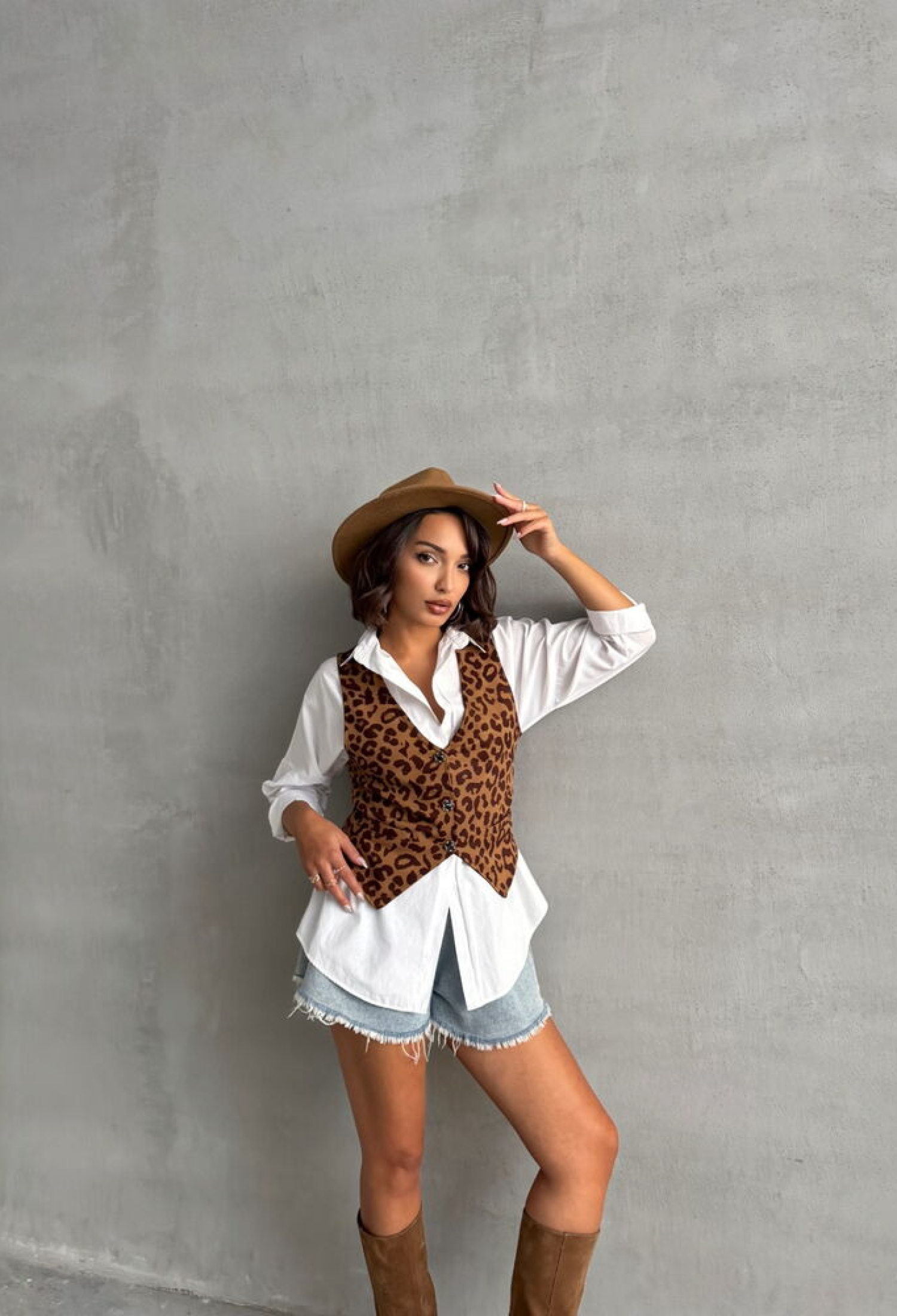 Leopard Pattern Vest - Brand: Topshow - Women & Kids, Baby Clothes Wholesale - TheBS Women