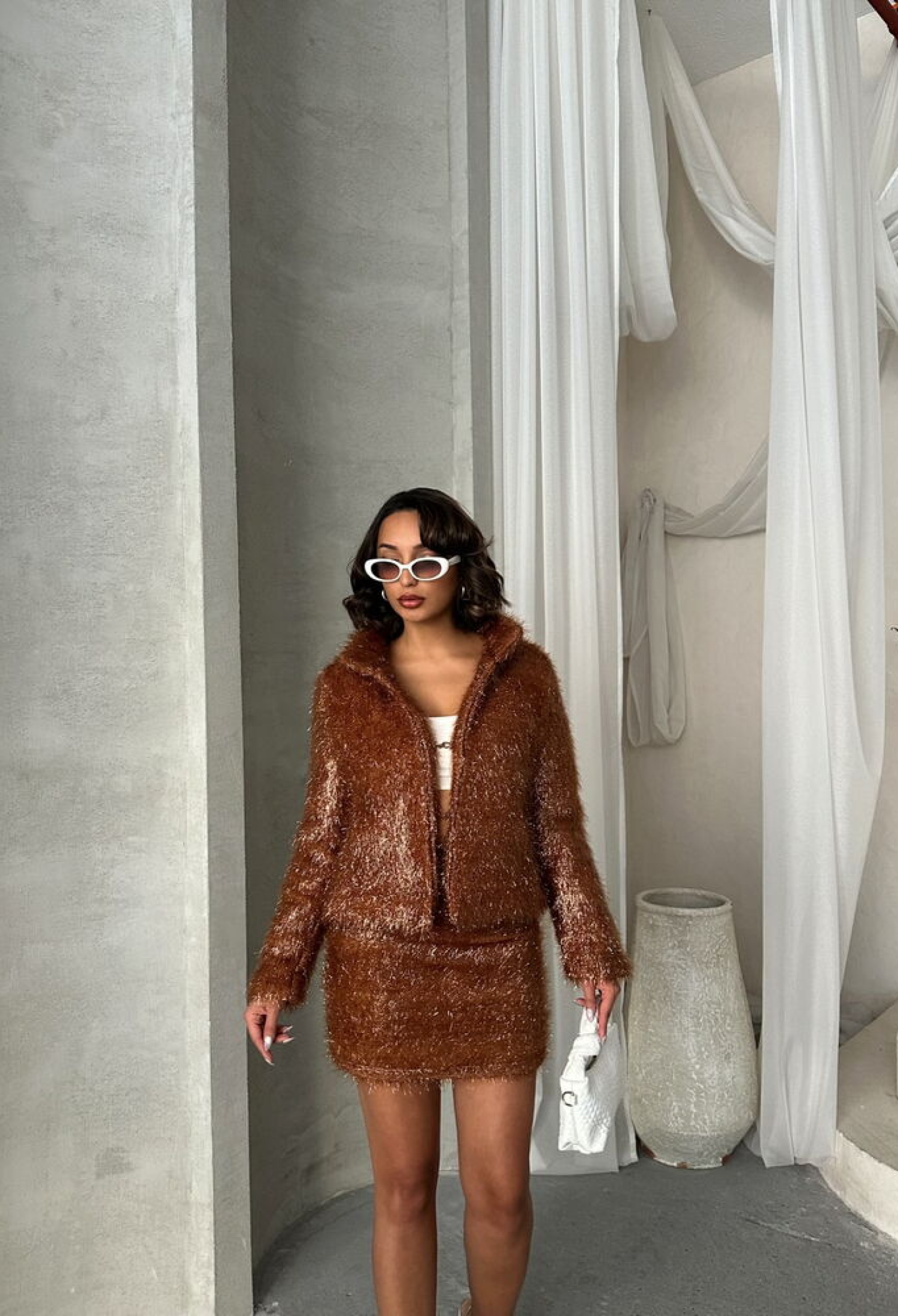 Glittery Fringed Coat - Brand: Topshow - Women & Kids, Baby Clothes Wholesale - TheBS Women