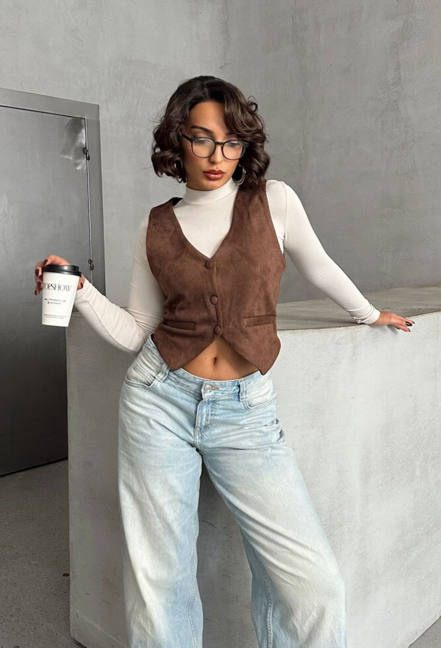 Suede Vest - Brand: Topshow - Women & Kids, Baby Clothes Wholesale - TheBS Women