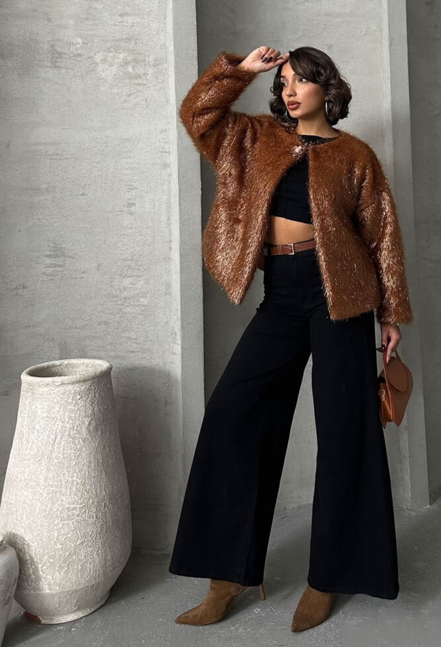 Glittery Fringed Cardigan - Brand: Topshow - Women & Kids, Baby Clothes Wholesale - TheBS Women