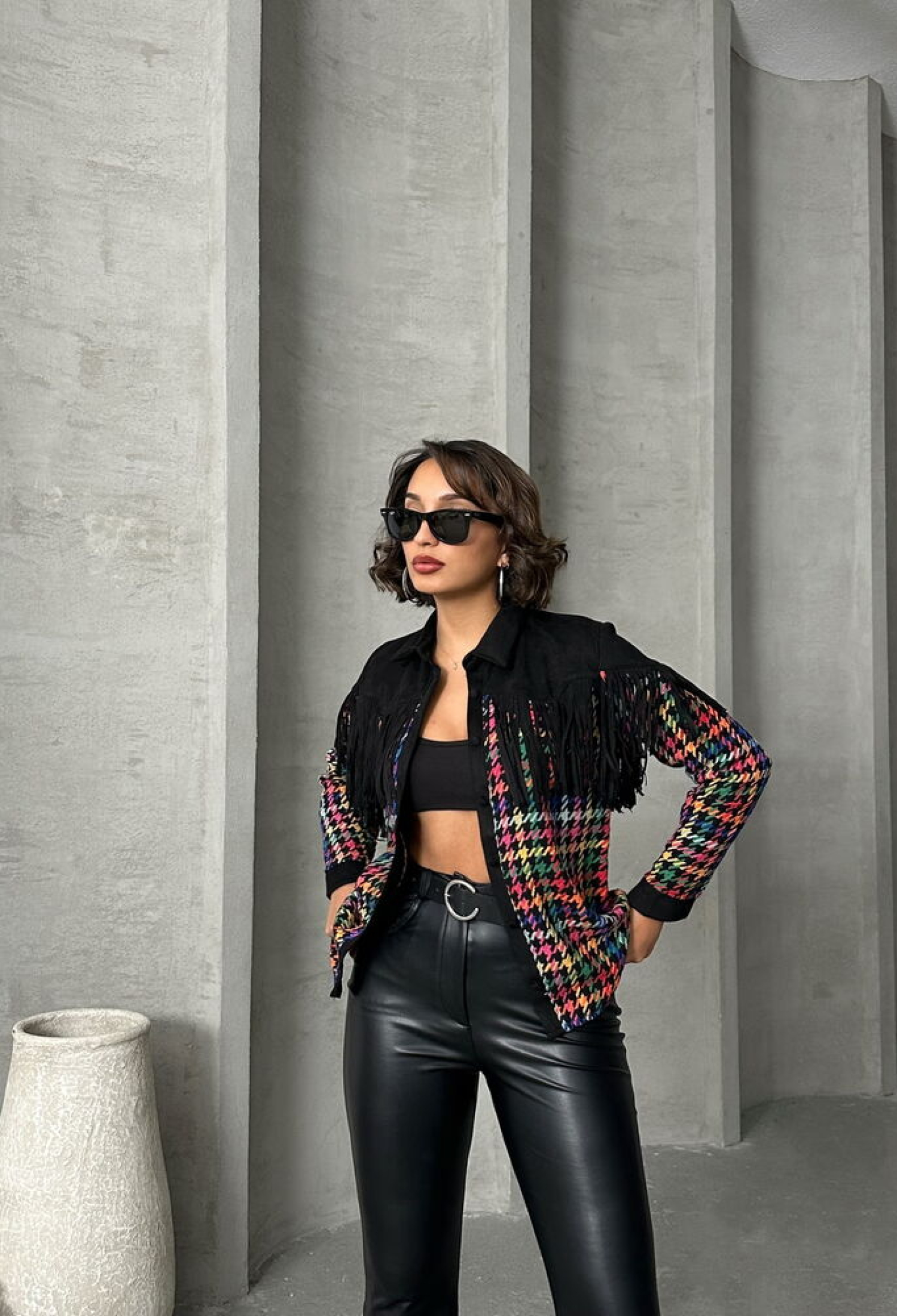 Plaid Shirt - Black - Brand: Topshow - Women & Kids, Baby Clothes Wholesale - TheBS Women