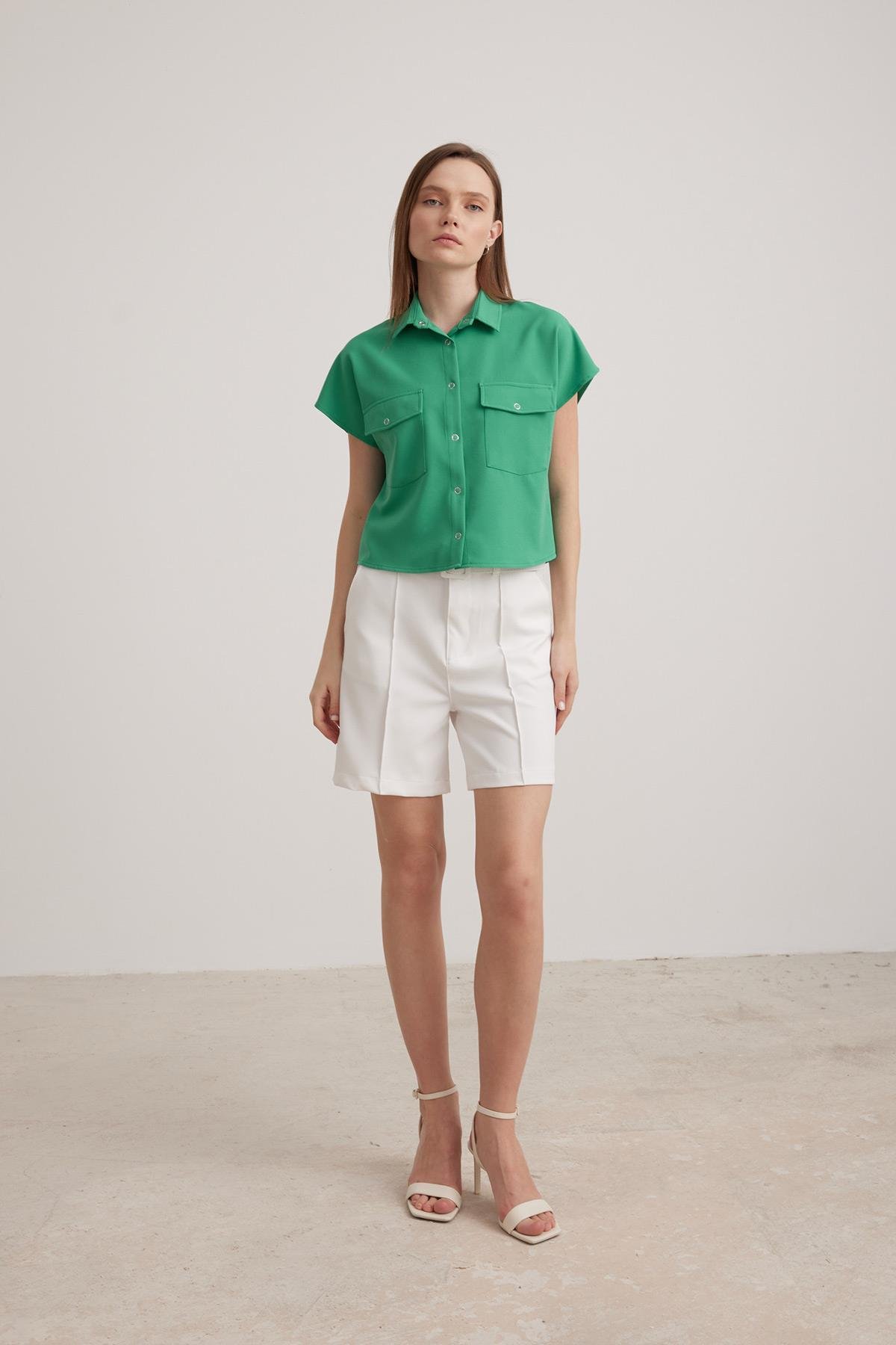 Short Sleeve Women’s Shirt Benetton – Brand: Levure – Women & Kids, Baby Clothes Wholesale – TheBS Women