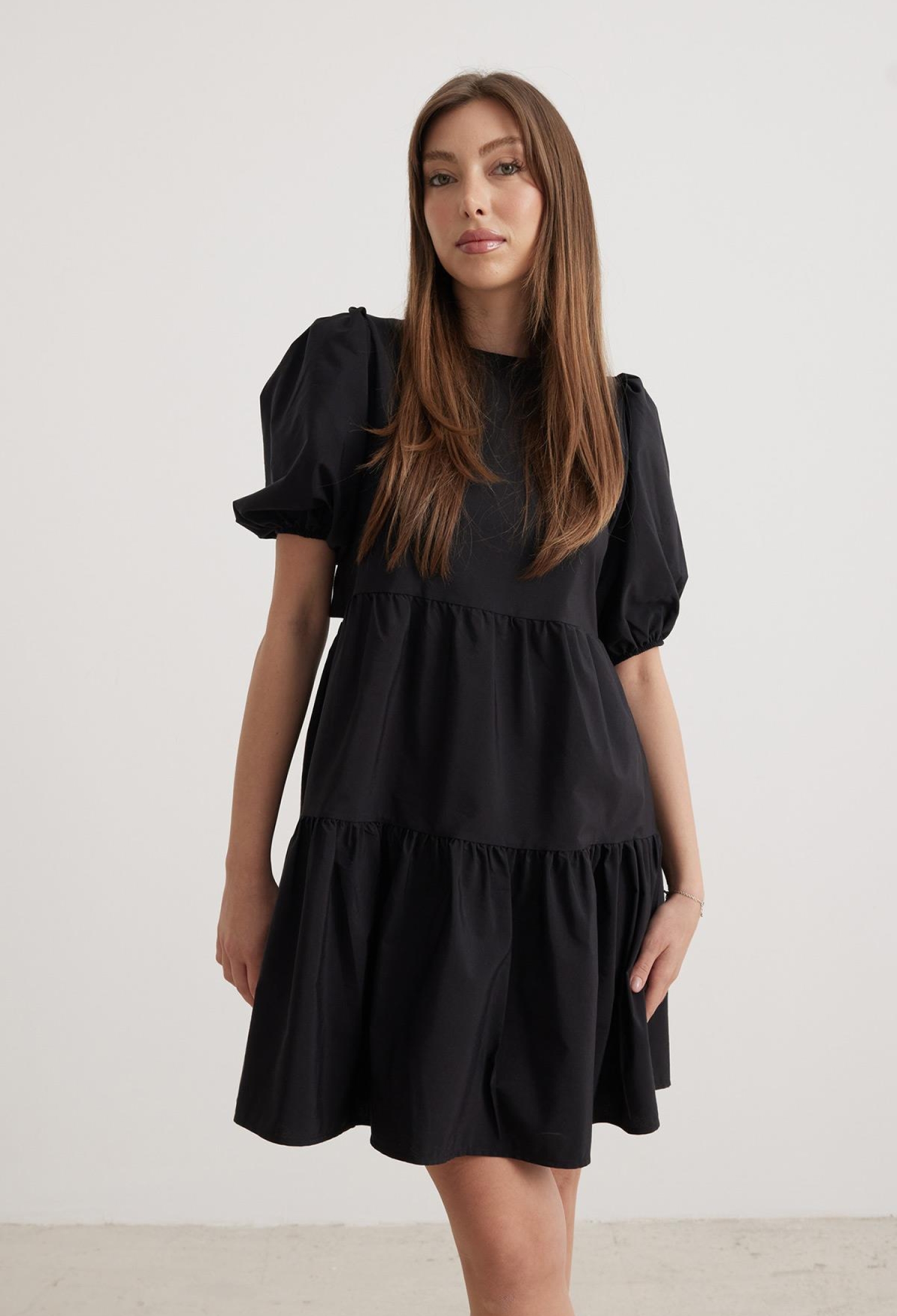 Back Tie Detailed Women's Dress Black - Brand: Levure - Women & Kids, Baby Clothes Wholesale - TheBS Women