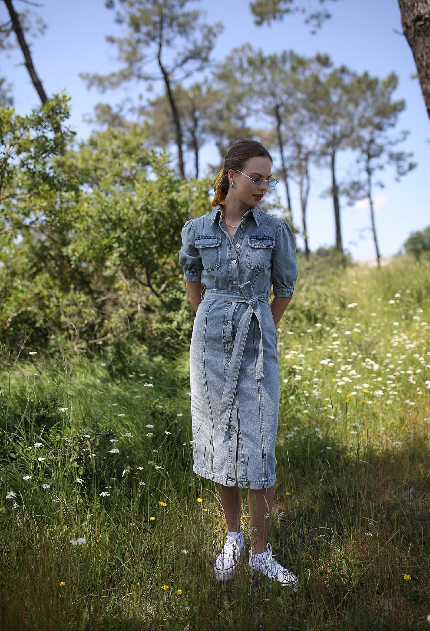 Women's Denim Shirt Dress Blue - Brand: Levure - Women & Kids, Baby Clothes Wholesale - TheBS Women