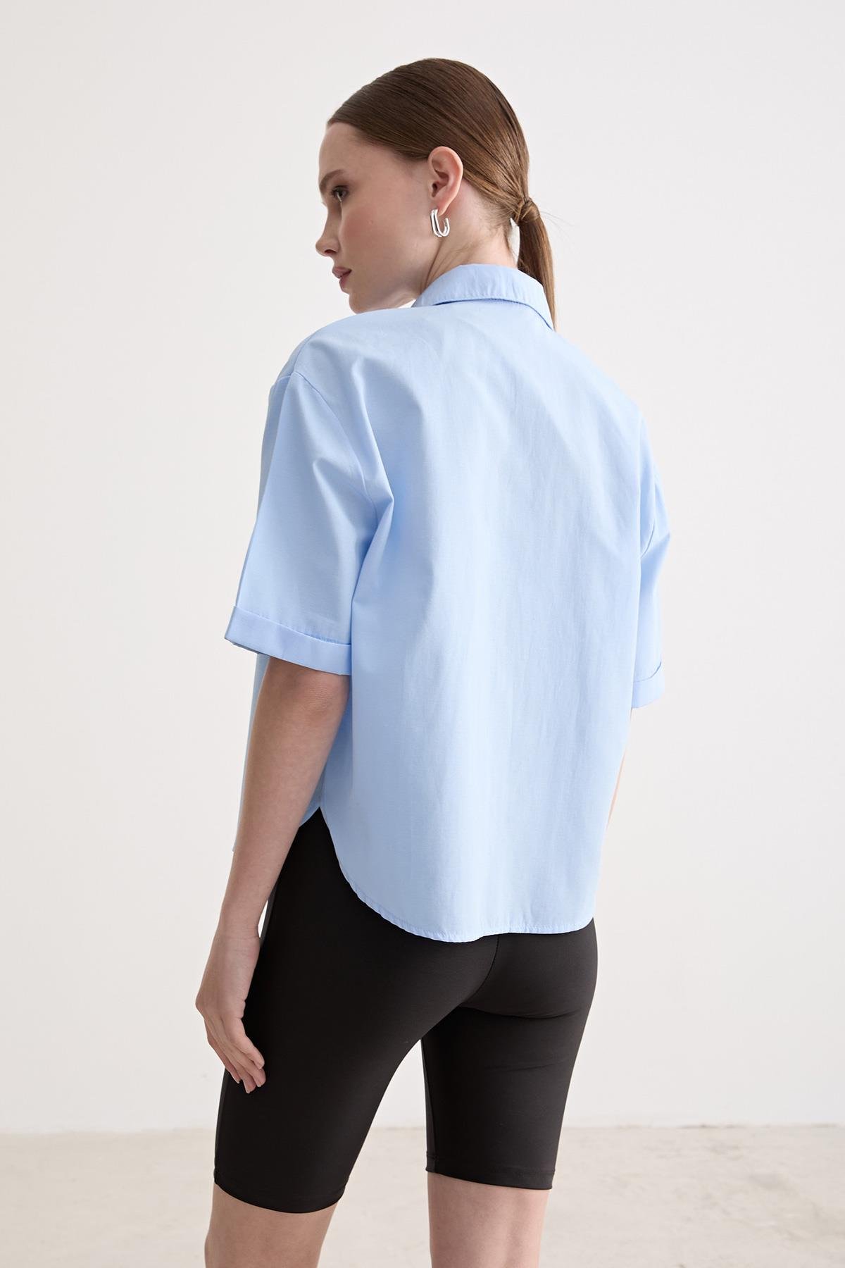 Printed Detailed Oversize Shirt – Brand: Levure – Women & Kids, Baby Clothes Wholesale – TheBS Women