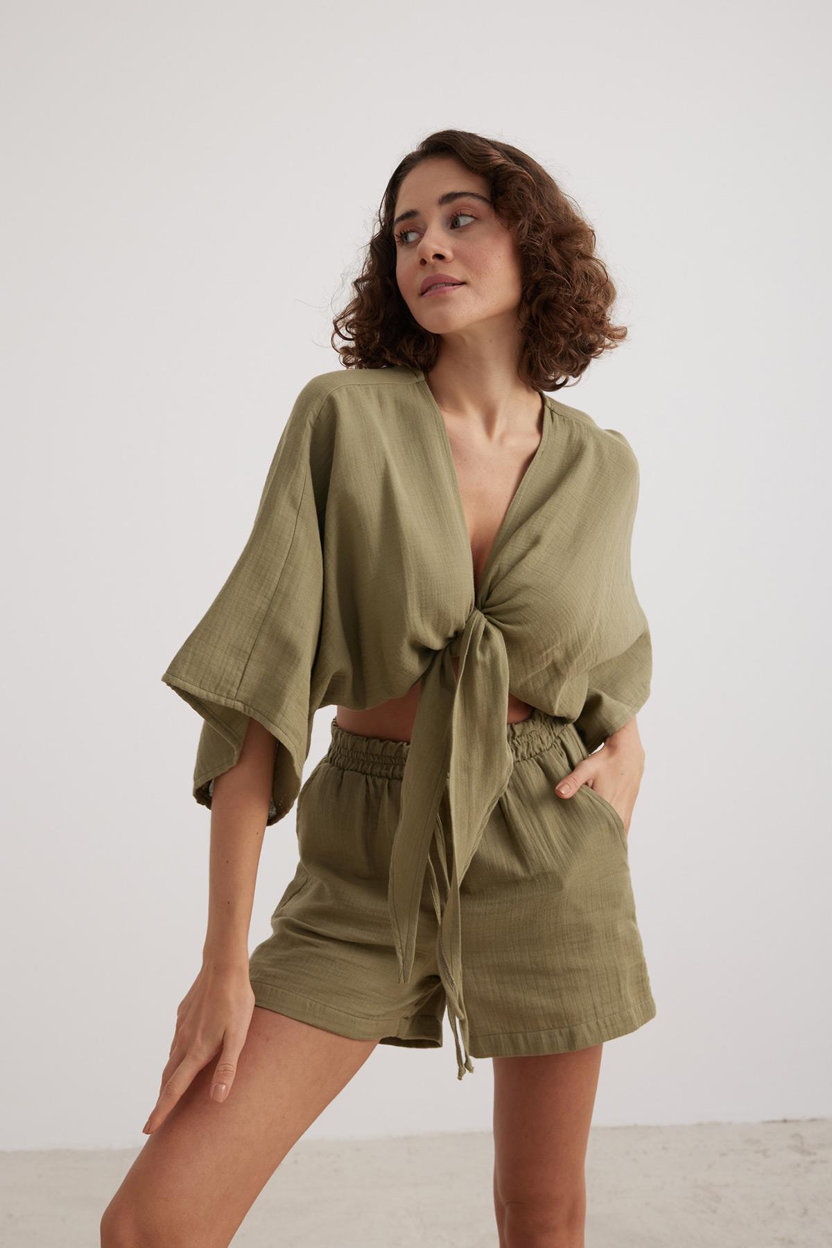 Women's Muslin Elastic Waist Shorts - Brand: Levure - Women & Kids, Baby Clothes Wholesale - TheBS Women