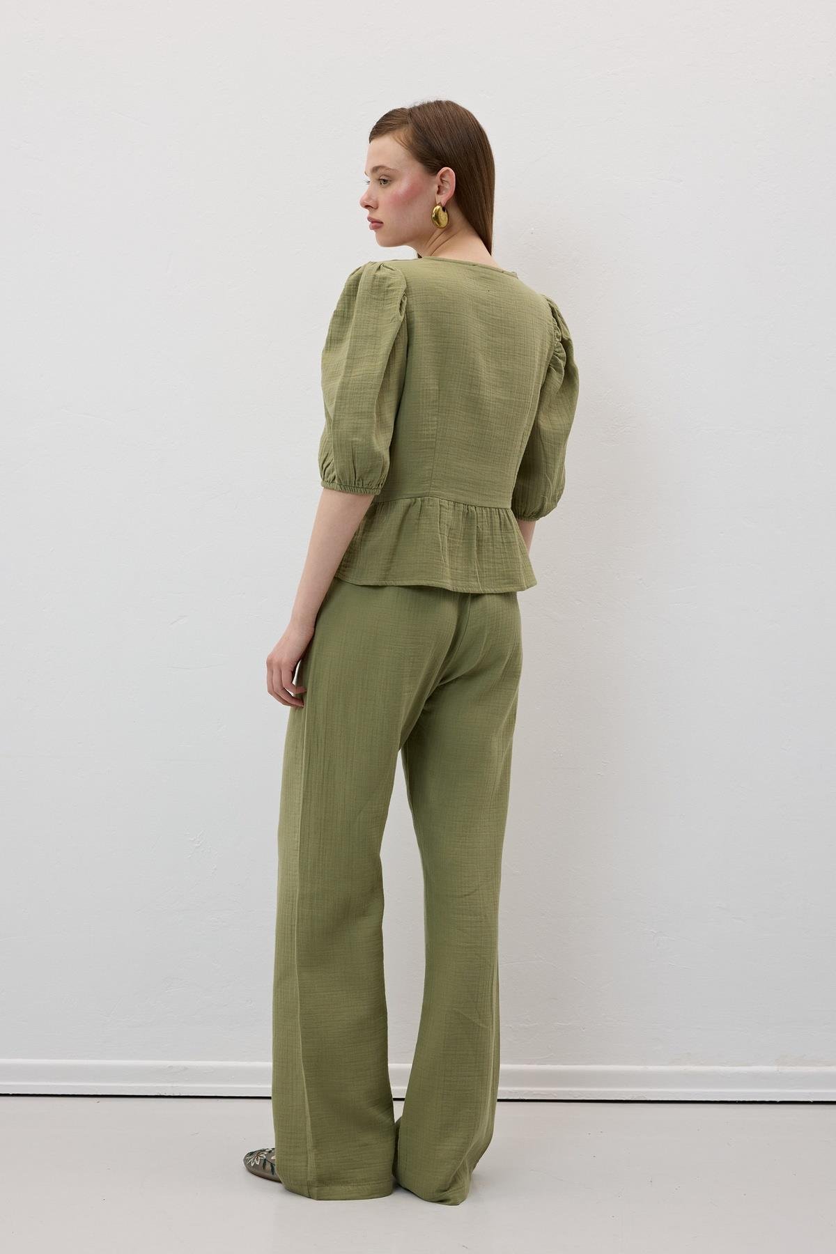 Elastic Waist Mueslin Pants - Brand: Levure - Women & Kids, Baby Clothes Wholesale - TheBS Women Elastic Waist Mueslin Pants - Brand: Levure - Women & Kids, Baby Clothes Wholesale - TheBS Women