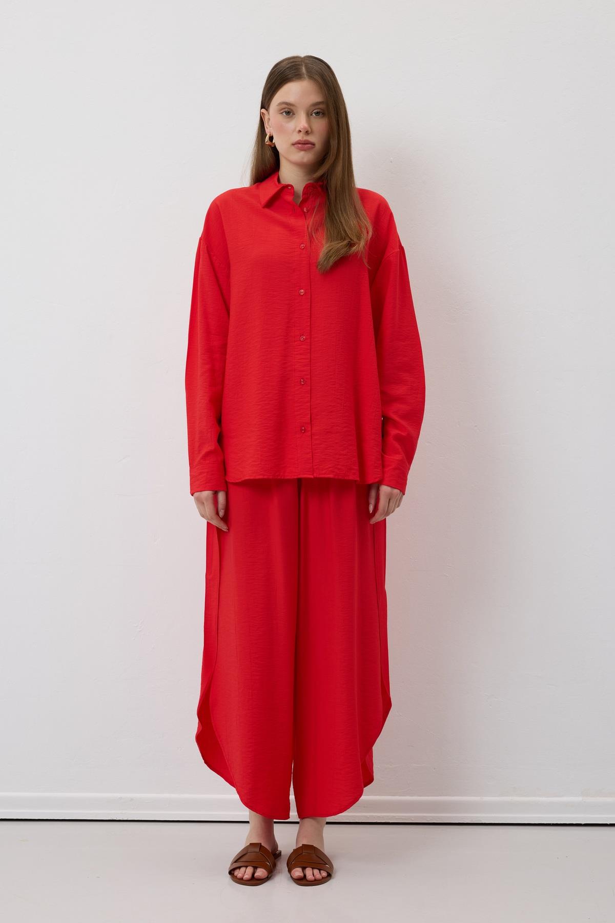 Elastic Waist Slit Pants - Brand: Levure - Women & Kids, Baby Clothes Wholesale - TheBS Women Elastic Waist Slit Pants - Brand: Levure - Women & Kids, Baby Clothes Wholesale - TheBS Women