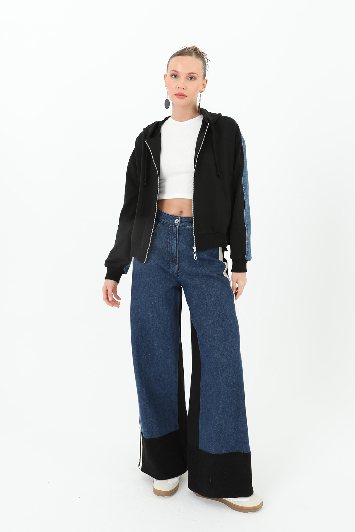 Women’s Wide Leg Jeans With Knitwear Detail – Brand: SOUL – Women & Kids, Baby Clothes Wholesale – TheBS Women