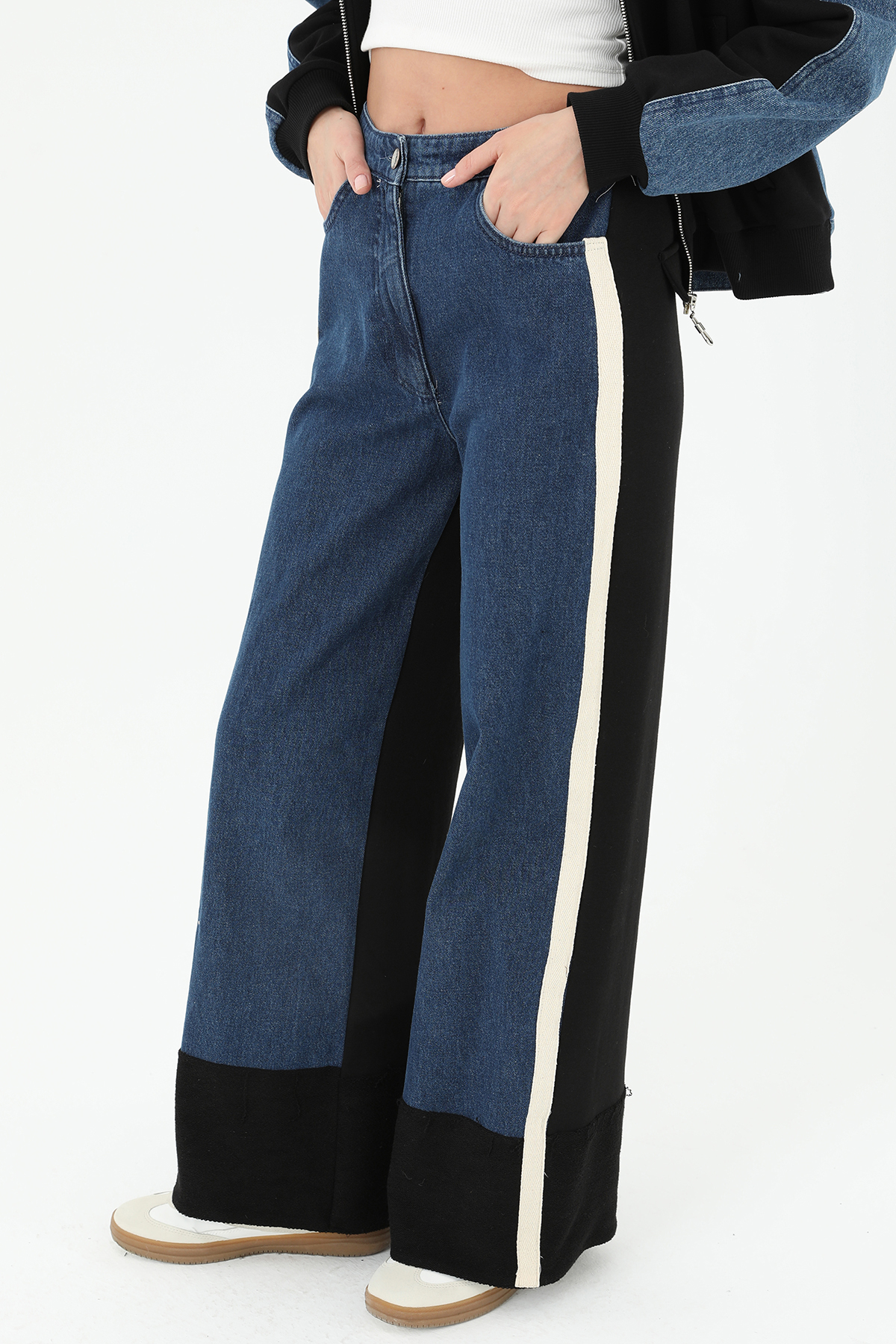 Women’s Wide Leg Jeans With Knitwear Detail – Brand: SOUL – Women & Kids, Baby Clothes Wholesale – TheBS Women