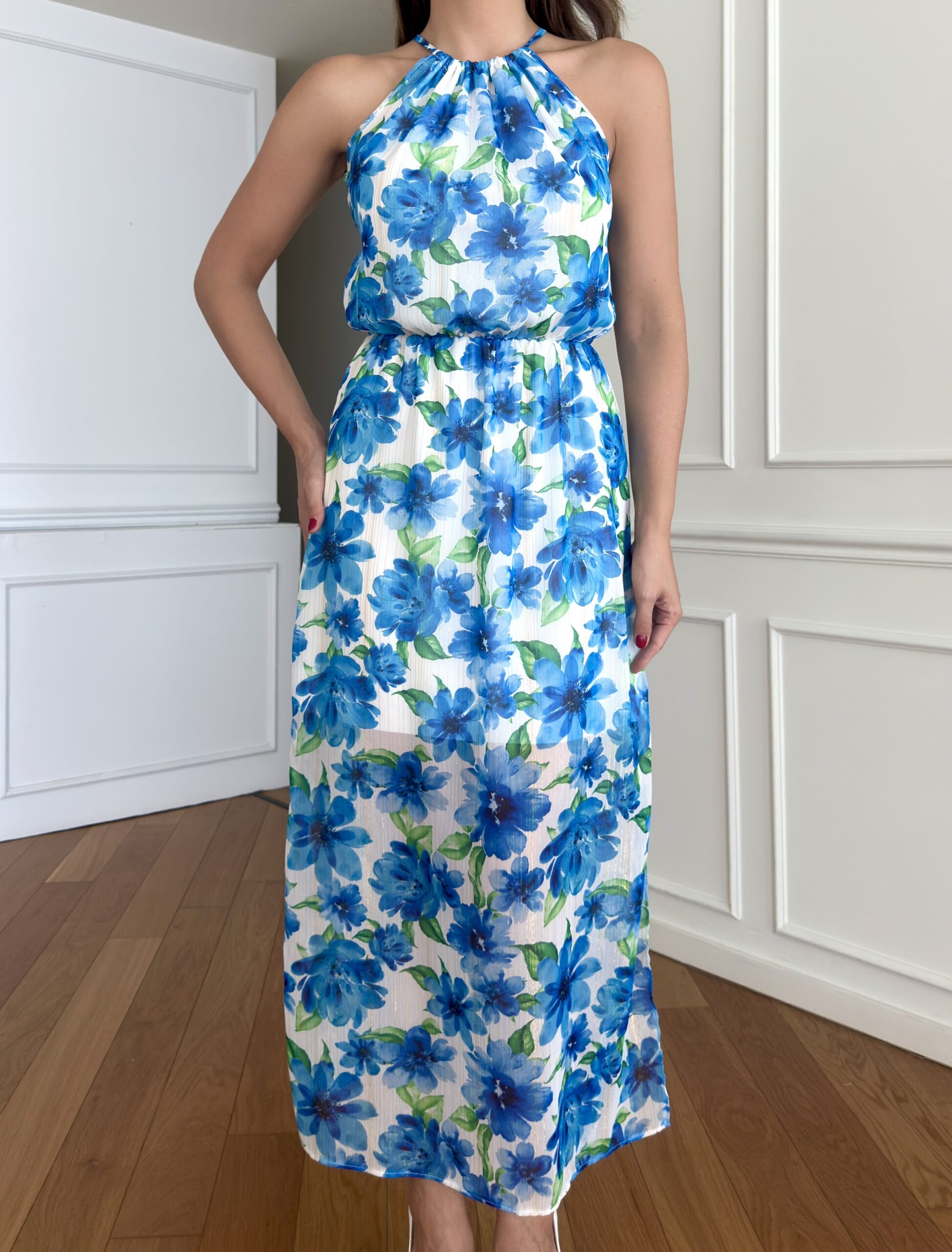 Halter Neck Glittery Yoryo Dress - Brand: STEPS - Women & Kids, Baby Clothes Wholesale - TheBS Women Halter Neck Glittery Yoryo Dress - Brand: STEPS - Women & Kids, Baby Clothes Wholesale - TheBS Women