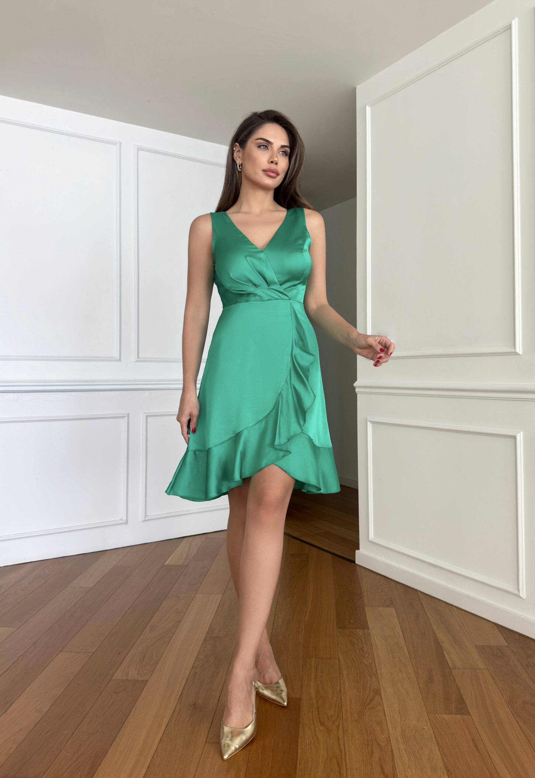 Double Breasted Flounce Globe Cobe Dress - Brand: STEPS - Women & Kids, Baby Clothes Wholesale - TheBS Women Double Breasted Flounce Globe Cobe Dress - Brand: STEPS - Women & Kids, Baby Clothes Wholesale - TheBS Women