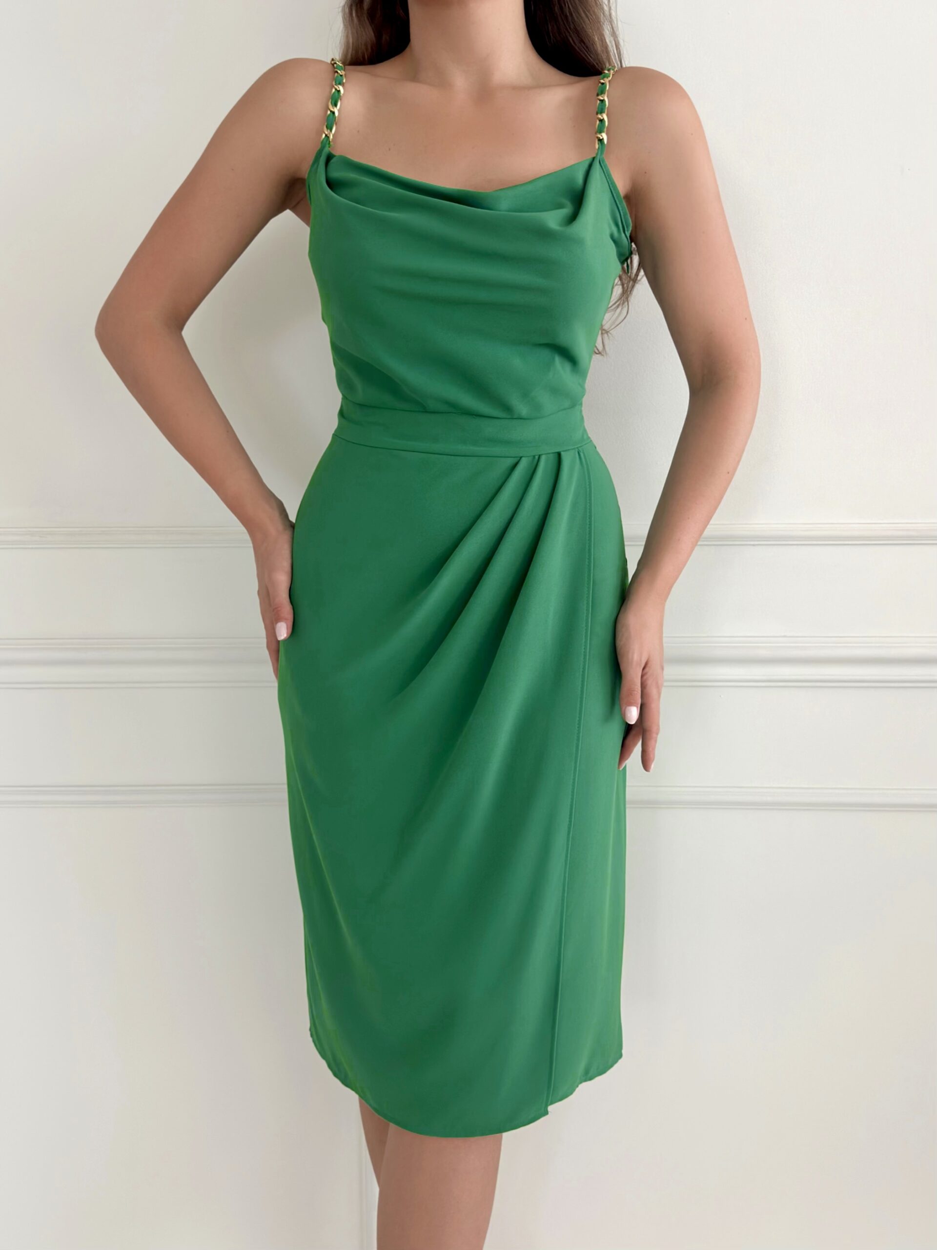 Chain Strap Cowl Neck Dress - Brand: STEPS - Women & Kids, Baby Clothes Wholesale - TheBS Women Chain Strap Cowl Neck Dress - Brand: STEPS - Women & Kids, Baby Clothes Wholesale - TheBS Women