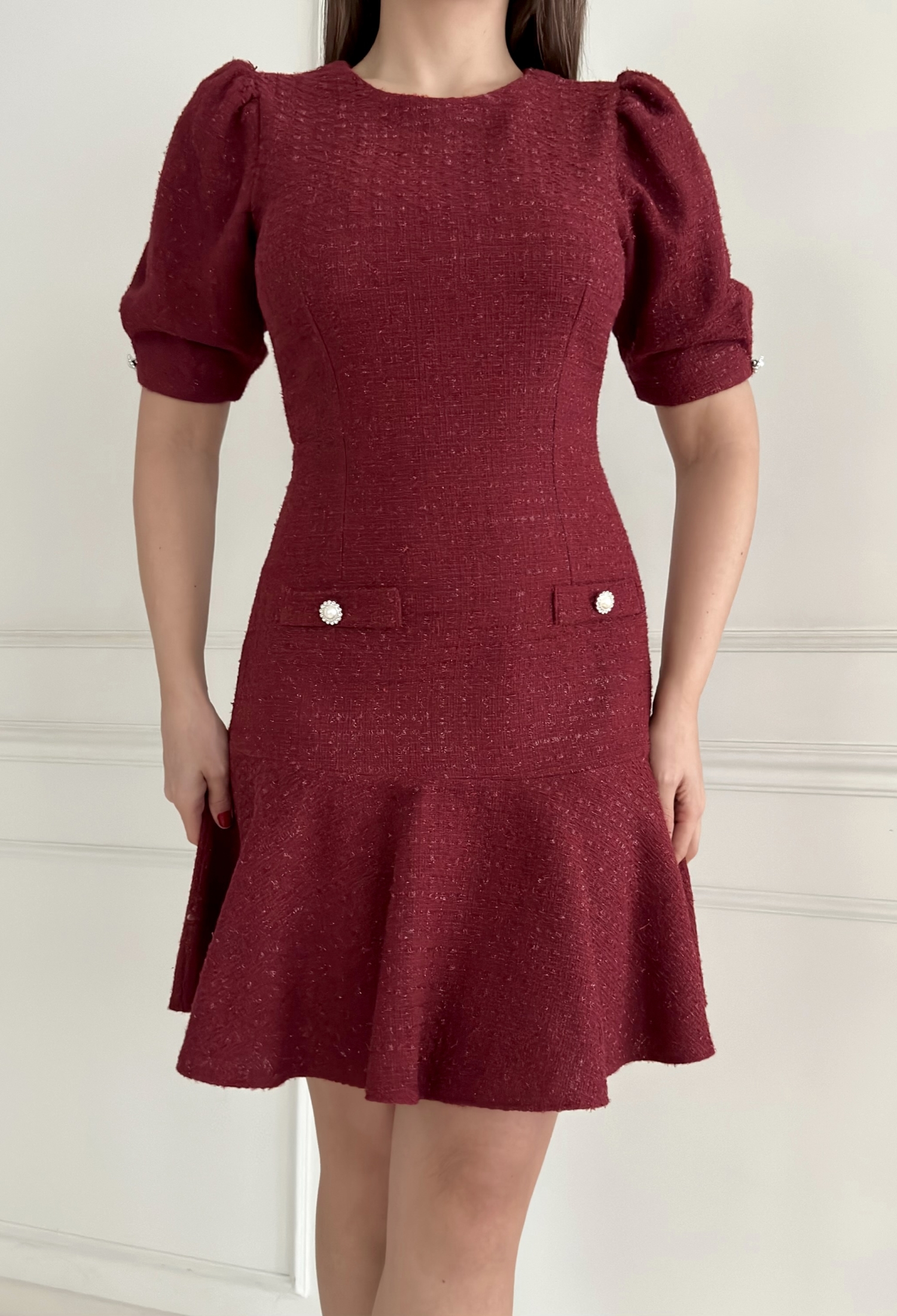 Chanel Dress With Pleated Sleeves And Flounce Skirt - Brand: STEPS - Women & Kids, Baby Clothes Wholesale - TheBS Women