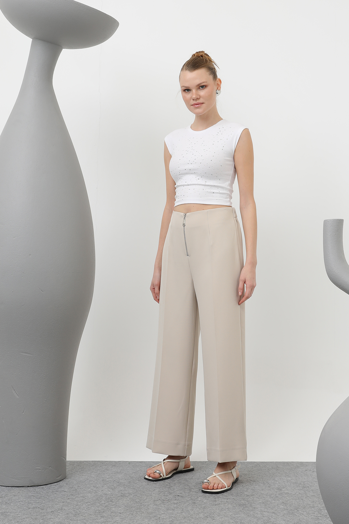 Women's Zipper Detailed Pencil Pants - Brand: Puane - Women & Kids, Baby Clothes Wholesale - TheBS Women Women's Zipper Detailed Pencil Pants - Brand: Puane - Women & Kids, Baby Clothes Wholesale - TheBS Women