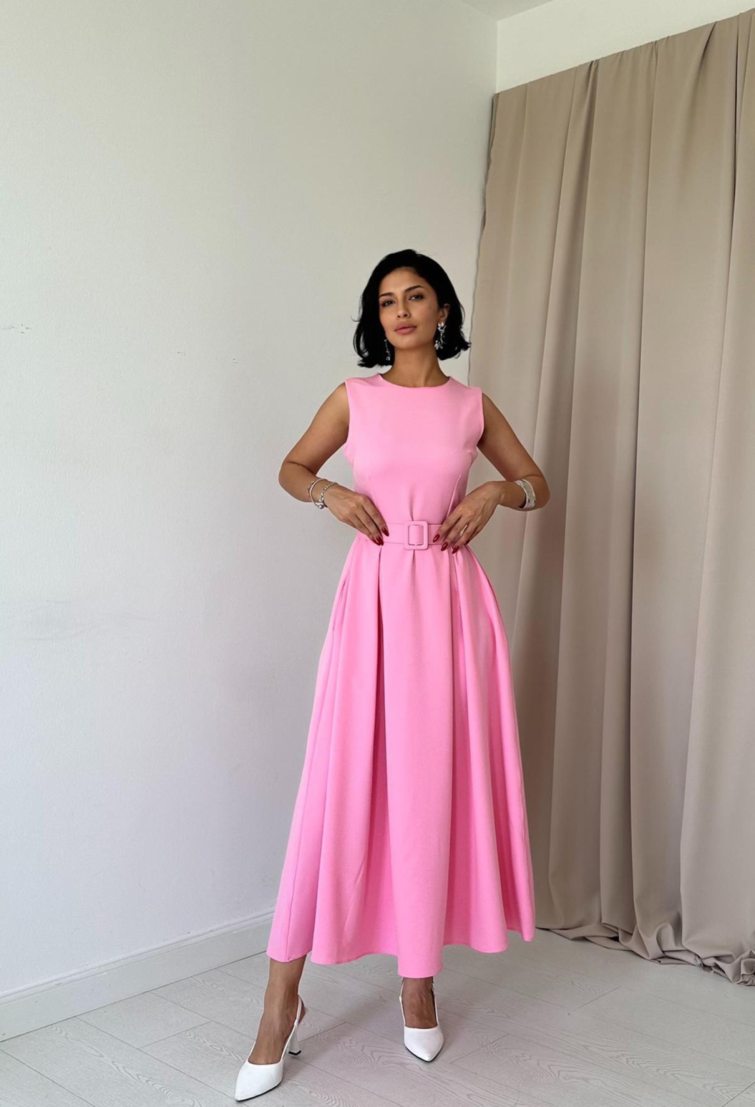 Halter Neck Flared Dress - Brand: Elisa - Women & Kids, Baby Clothes Wholesale - TheBS Women