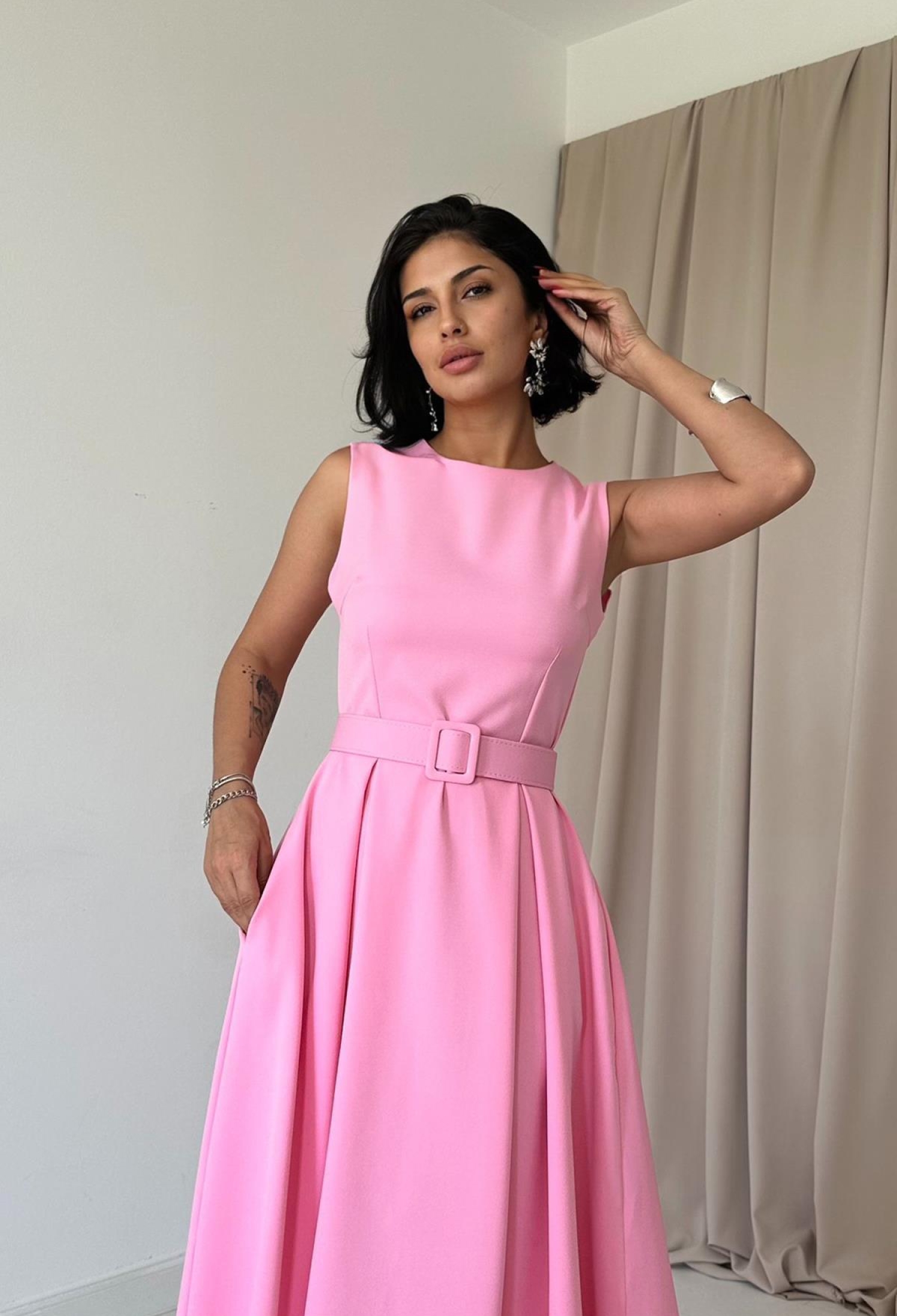 Halter Neck Flared Dress - Brand: Elisa - Women & Kids, Baby Clothes Wholesale - TheBS Women