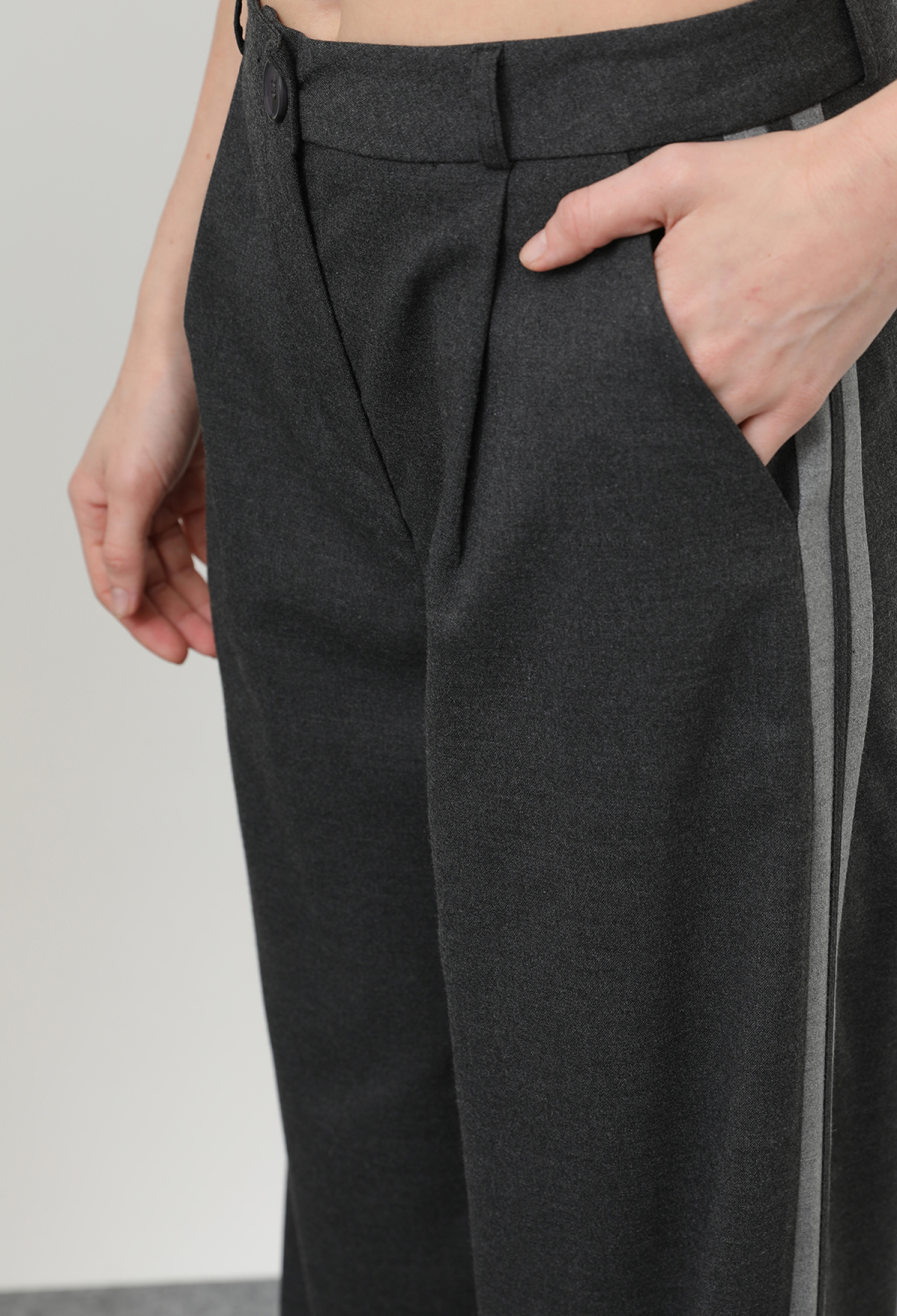 Pleated Trousers With Garnish - Brand: SOUL - Women & Kids, Baby Clothes Wholesale - TheBS Women