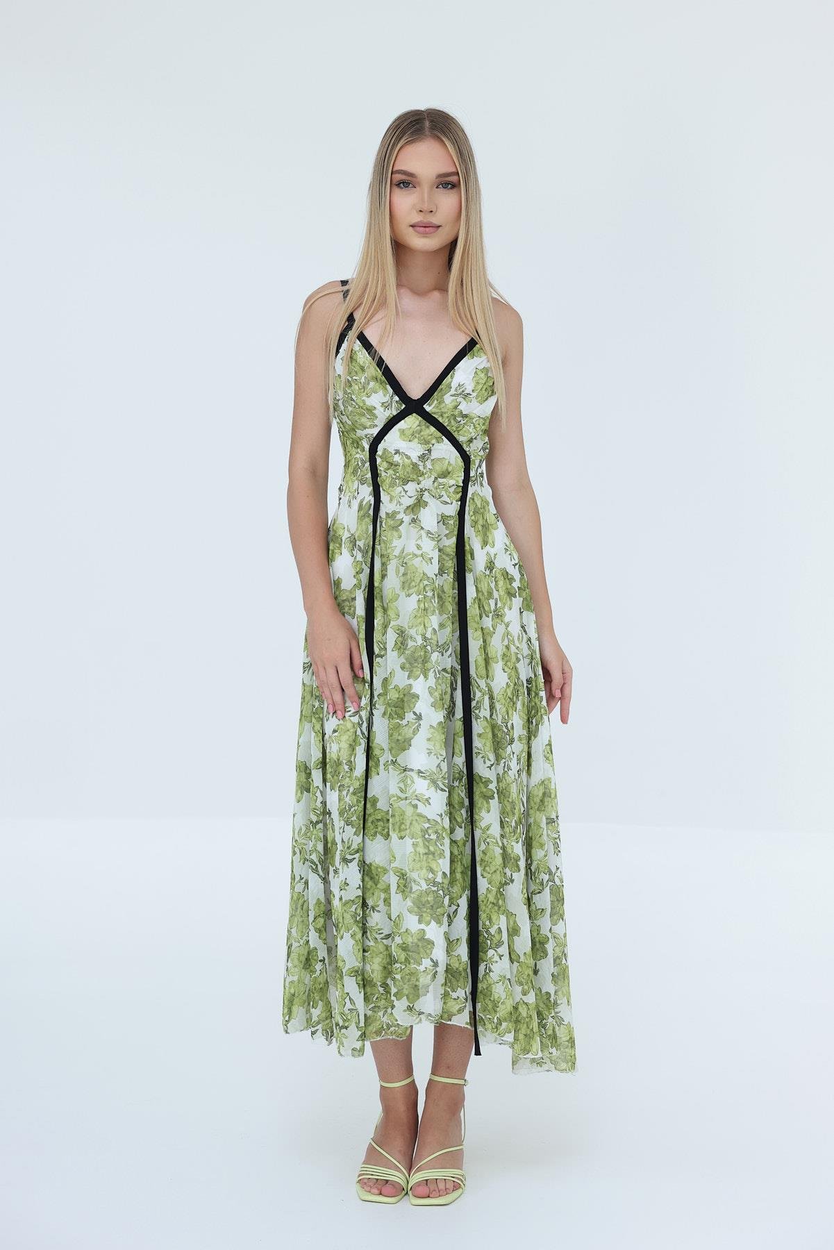 Piping Dress - Brand: Reyon - Women & Kids, Baby Clothes Wholesale - TheBS Women