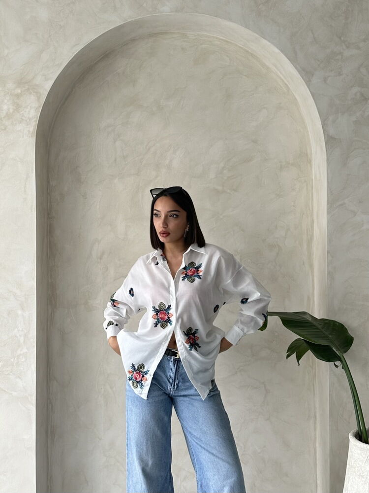 Shirt With Embroidery Detail – Brand: Topshow – Women & Kids, Baby Clothes Wholesale – TheBS Women