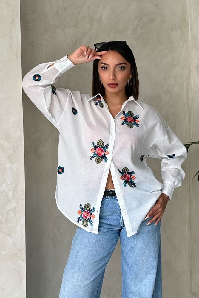 Shirt With Embroidery Detail – Brand: Topshow – Women & Kids, Baby Clothes Wholesale – TheBS Women