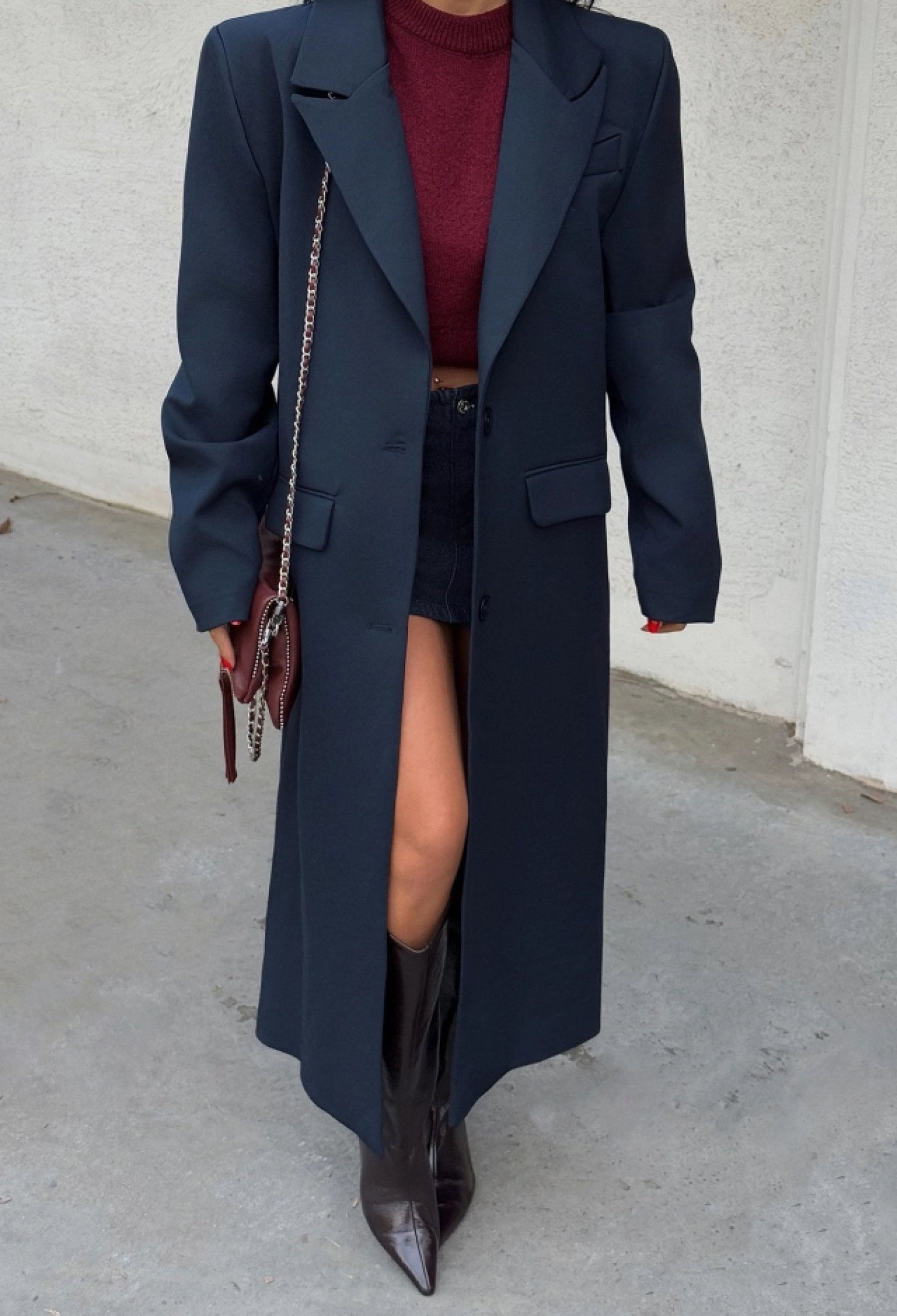 Front Buttoned Pocket Detail Coat - Brand: EYYO ATELIER - Women & Kids, Baby Clothes Wholesale - TheBS Women