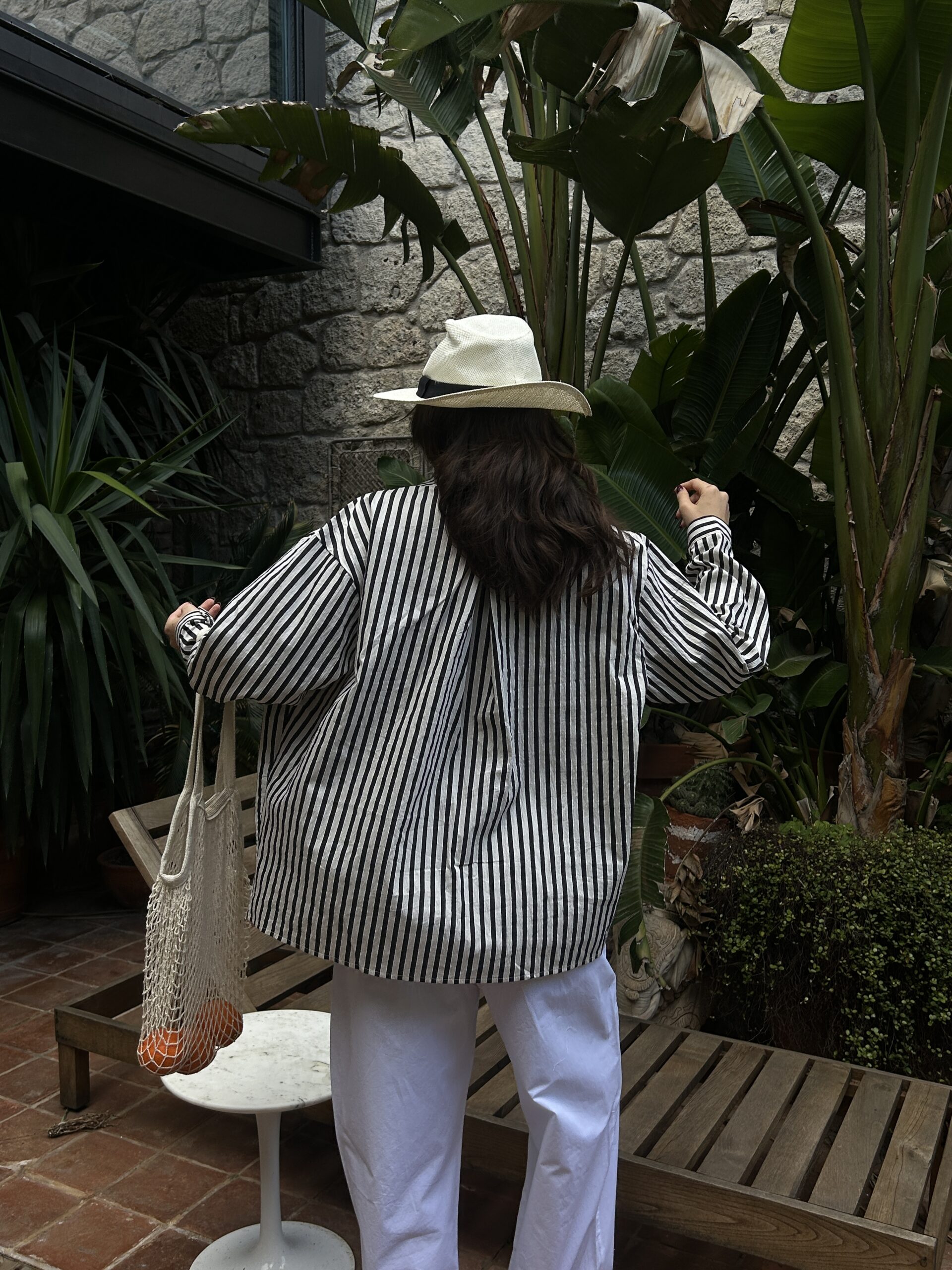 Striped Oversize Pocket Detailed Cotton Shirt 29013 – Brand: First Angels – Women & Kids, Baby Clothes Wholesale – TheBS Women