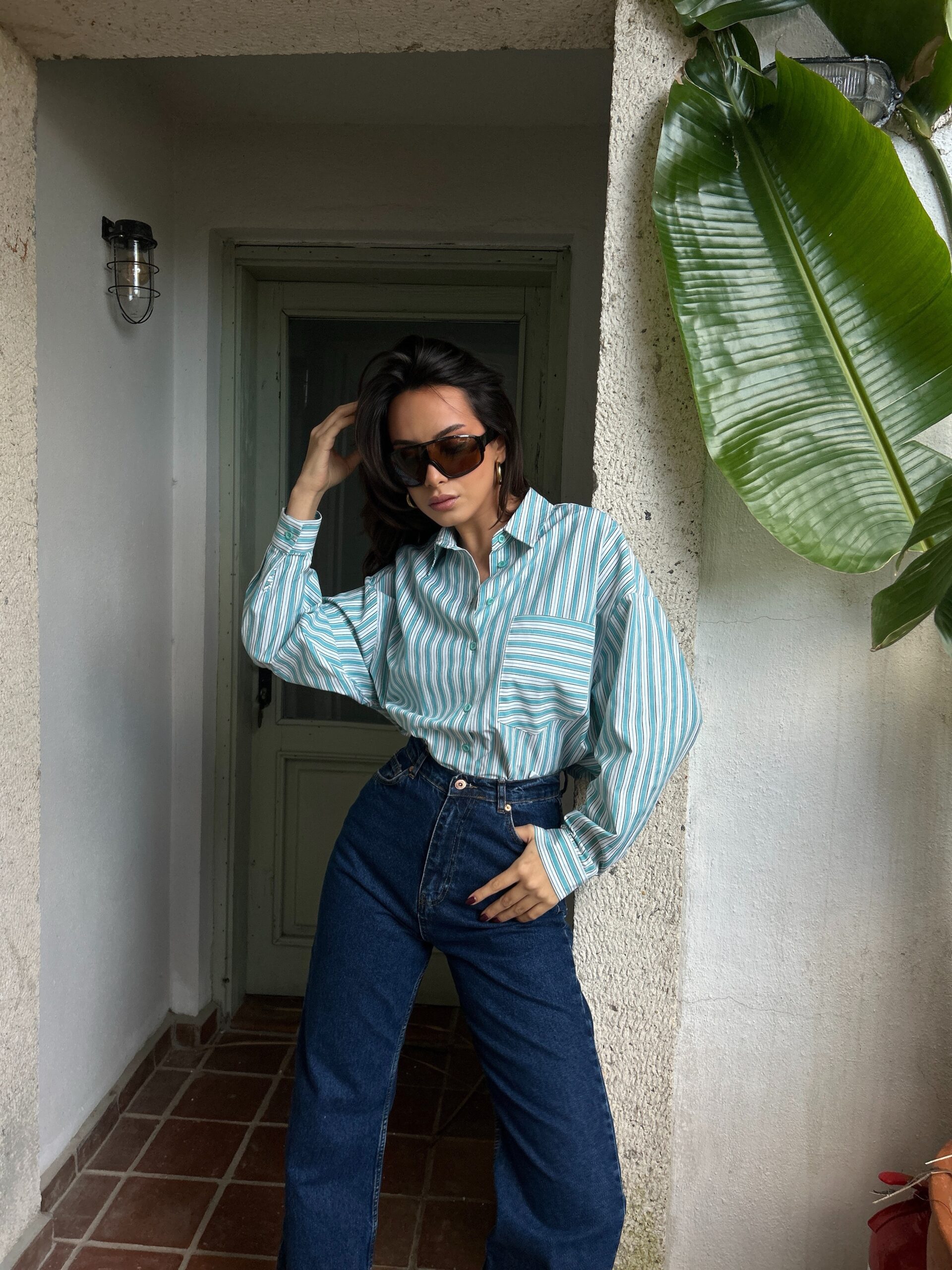 Striped Wide Cut Shirt 29057 – Brand: First Angels – Women & Kids, Baby Clothes Wholesale – TheBS Women