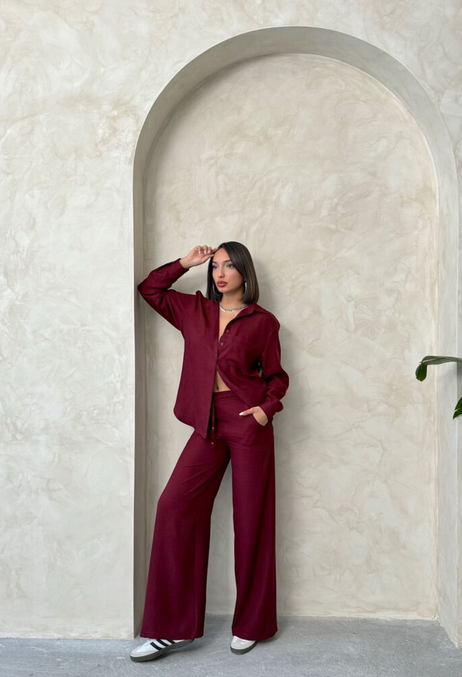 Trousers - Burgundy - Brand: Topshow - Women & Kids, Baby Clothes Wholesale - TheBS Women