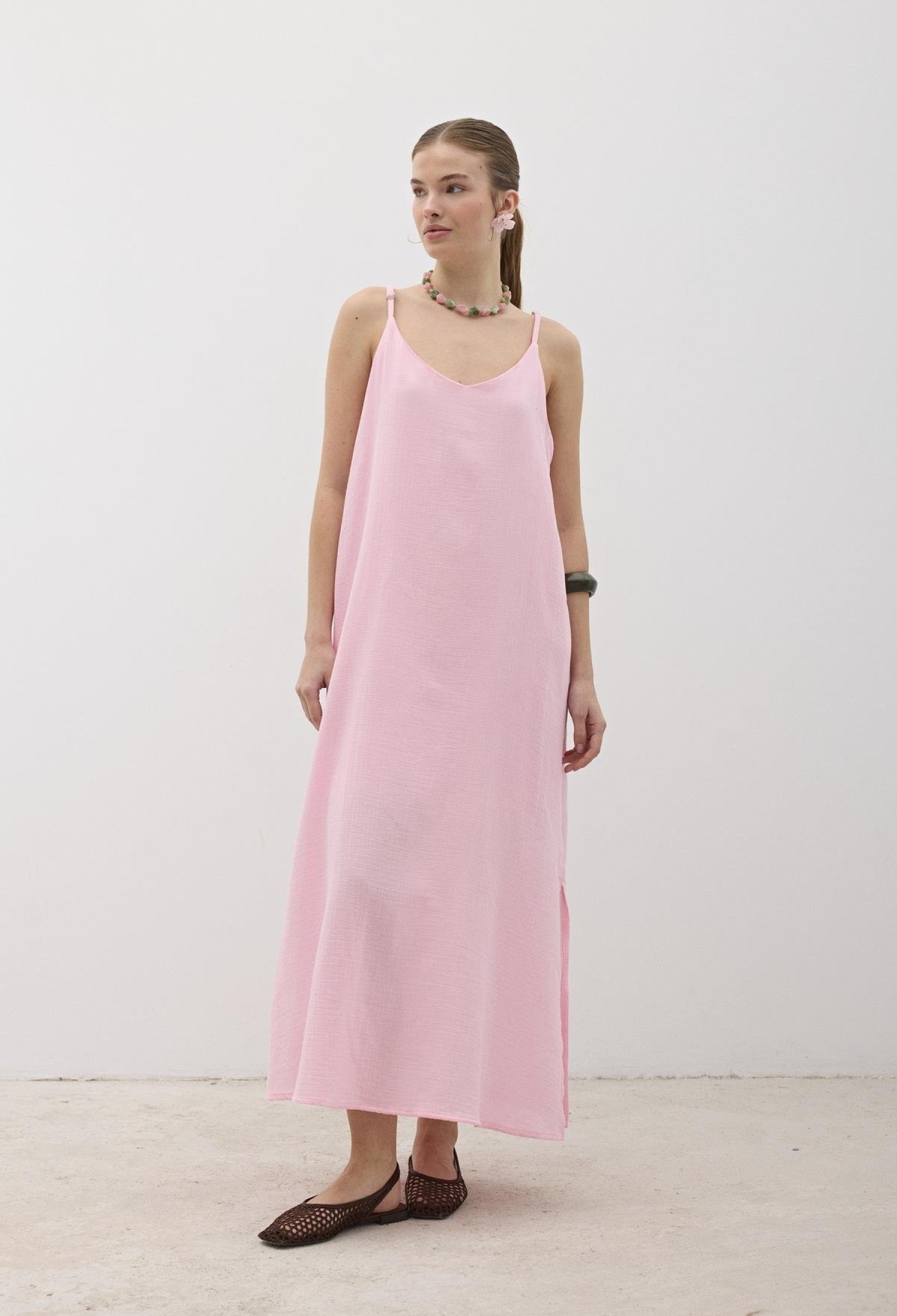 Hanger Adjustable Oversize Mueslin Dress - Brand: Levure - Women & Kids, Baby Clothes Wholesale - TheBS Women