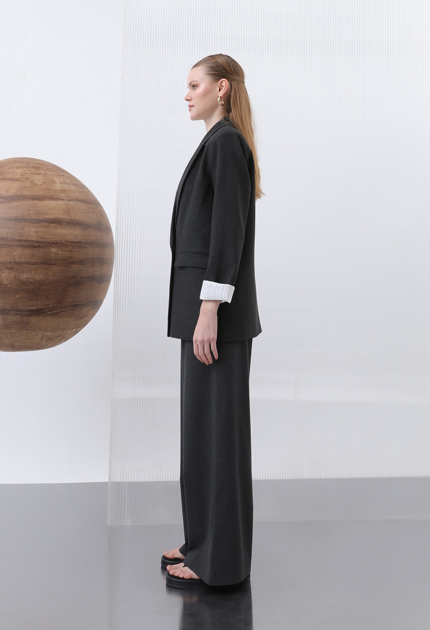 Women's Stripe Garnished Blazer Jacket With Pockets - Brand: SOUL - Women & Kids, Baby Clothes Wholesale - TheBS Women