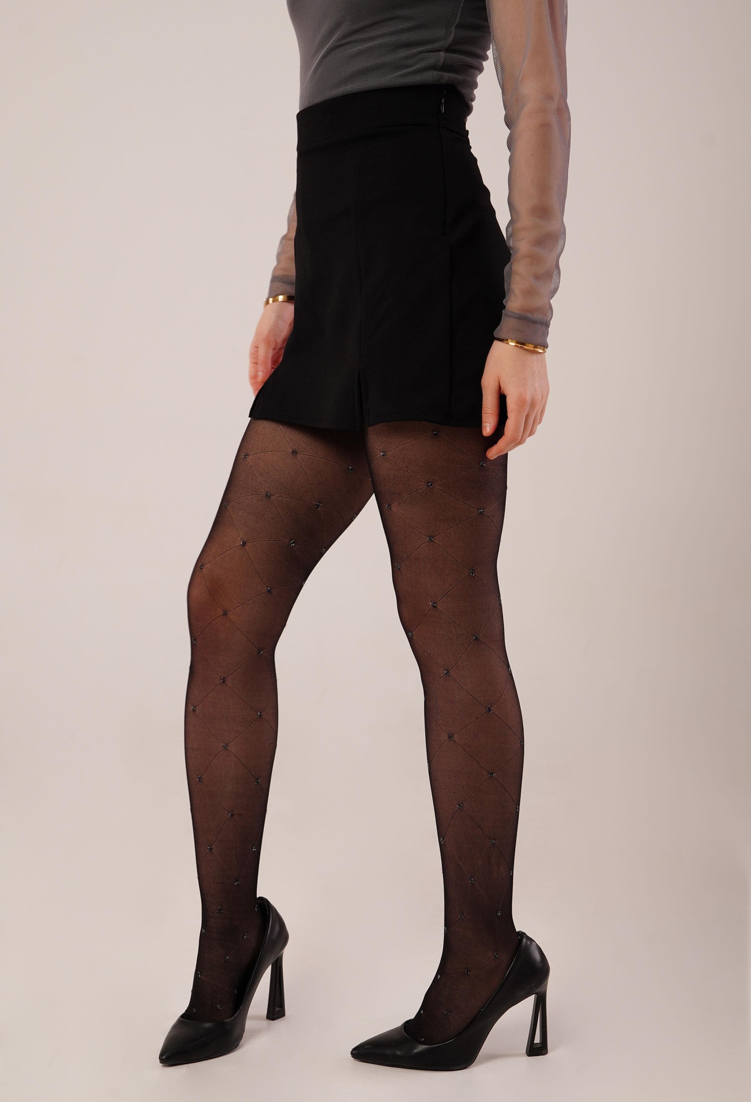 Slit Detailed Black Wholesale Mini Skirt - Brand: Lustrin - Women & Kids, Baby Clothes Wholesale - TheBS Women