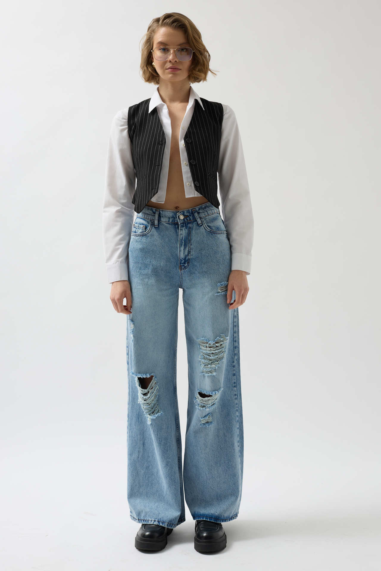 Striped Vest – Brand: Black Fashion – Women & Kids, Baby Clothes Wholesale – TheBS Women