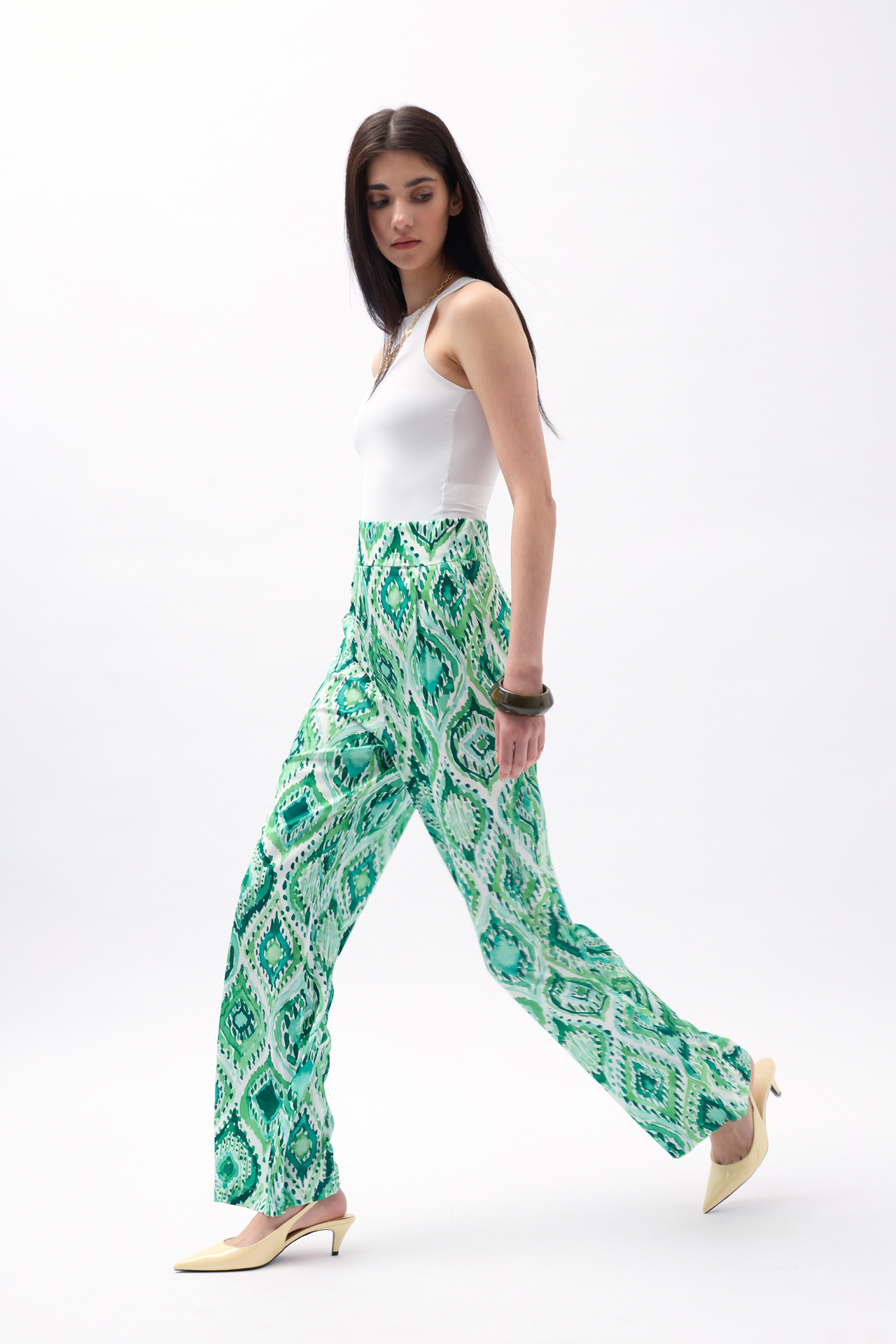 Patterned Satin Trousers – Brand: Black Fashion – Women & Kids, Baby Clothes Wholesale – TheBS Women